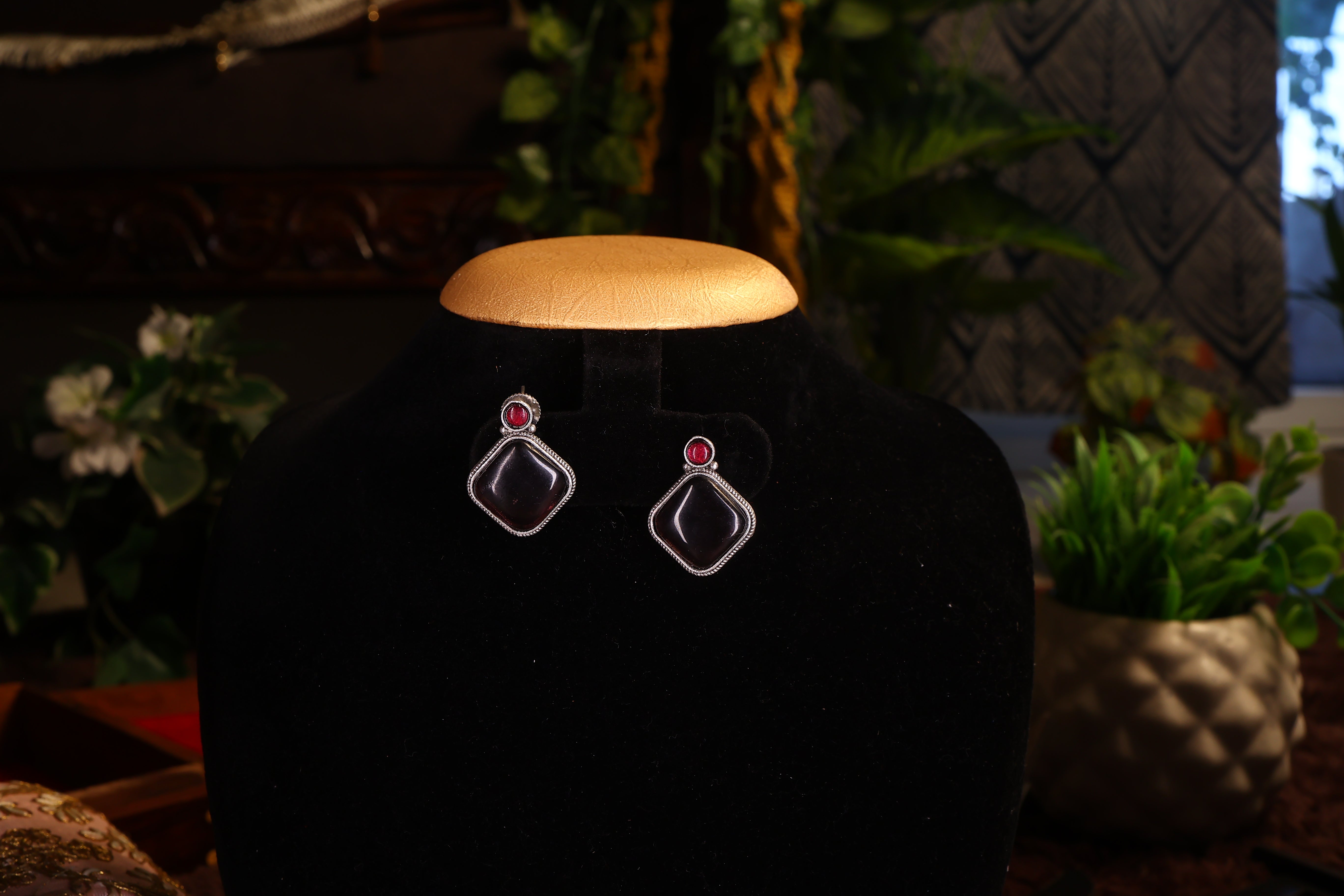 Women Square Stud Earrings