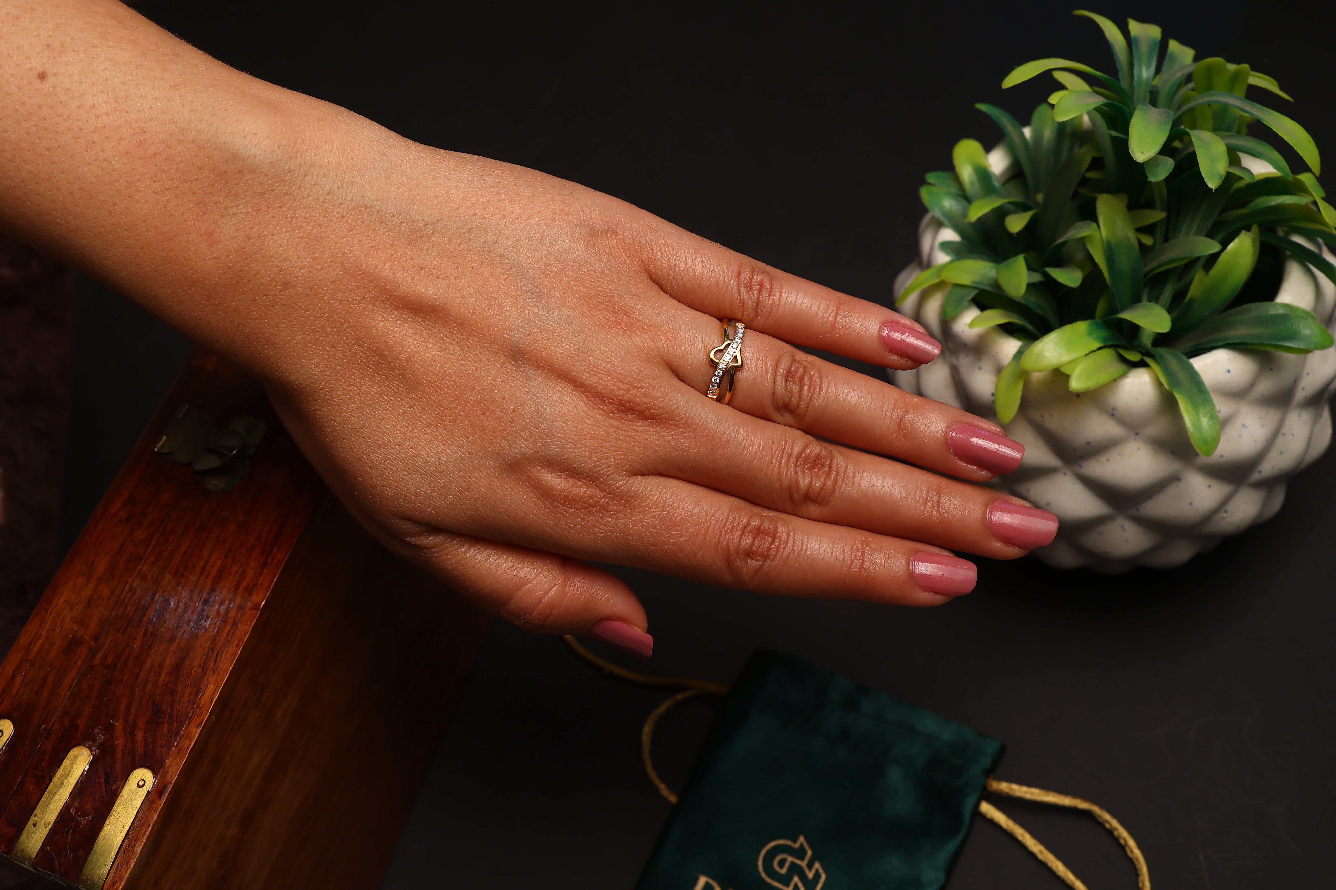 Casual Wear Trendy Zircon Stackable Finger Ring