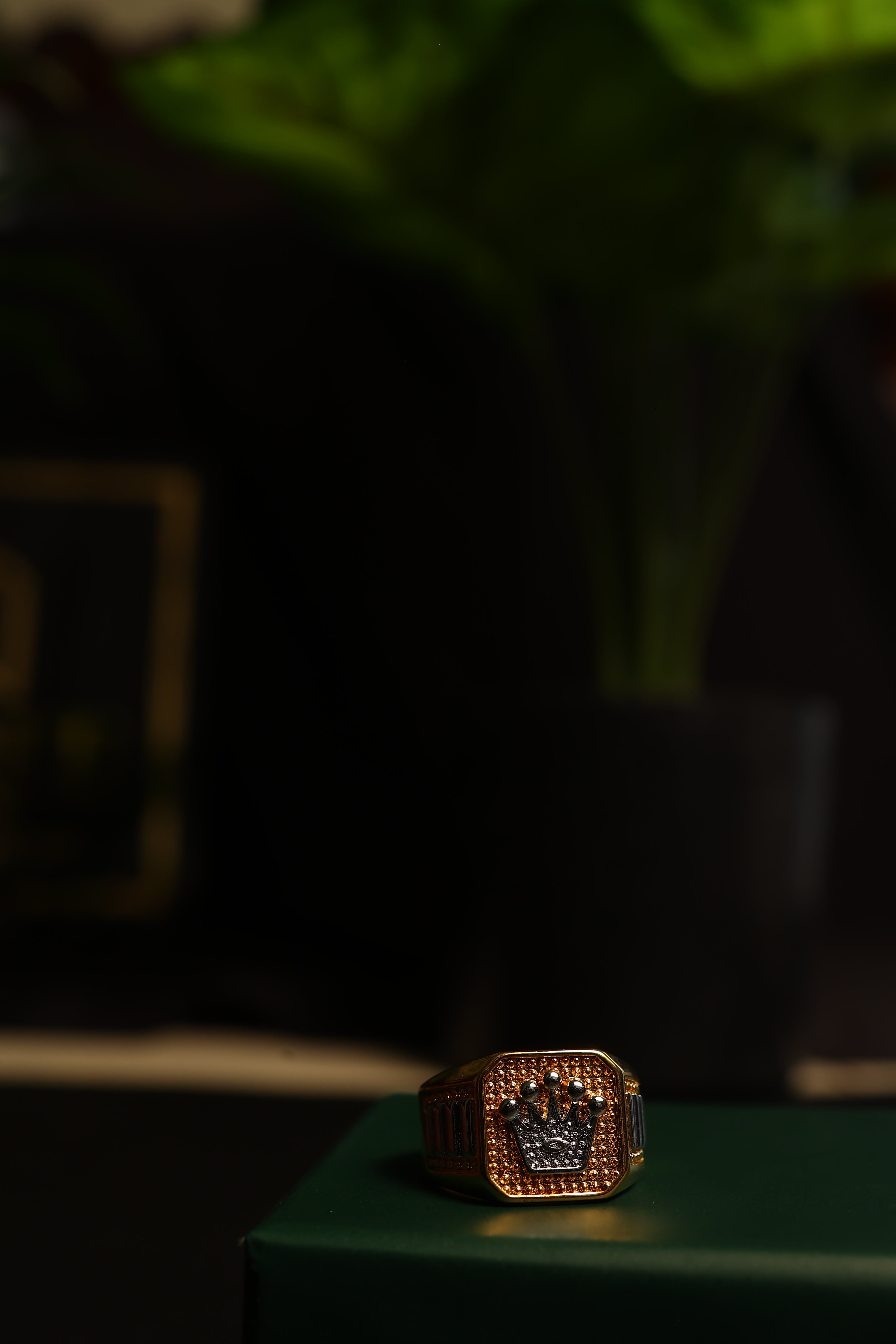 Golden Zircon Glory Ring For Him