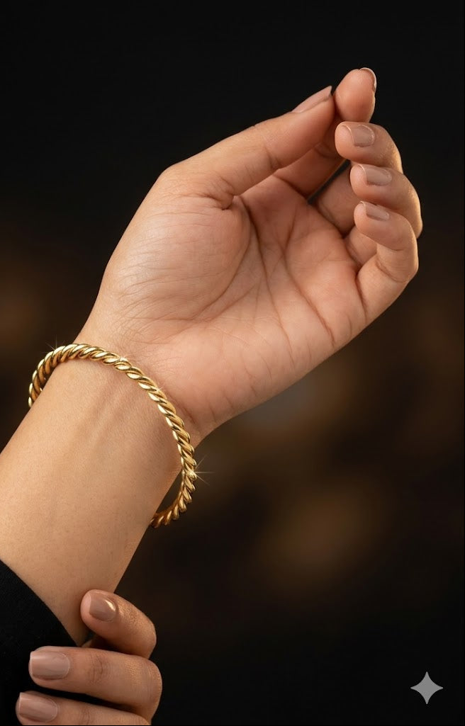 Stainless Steel Bamboo Kada