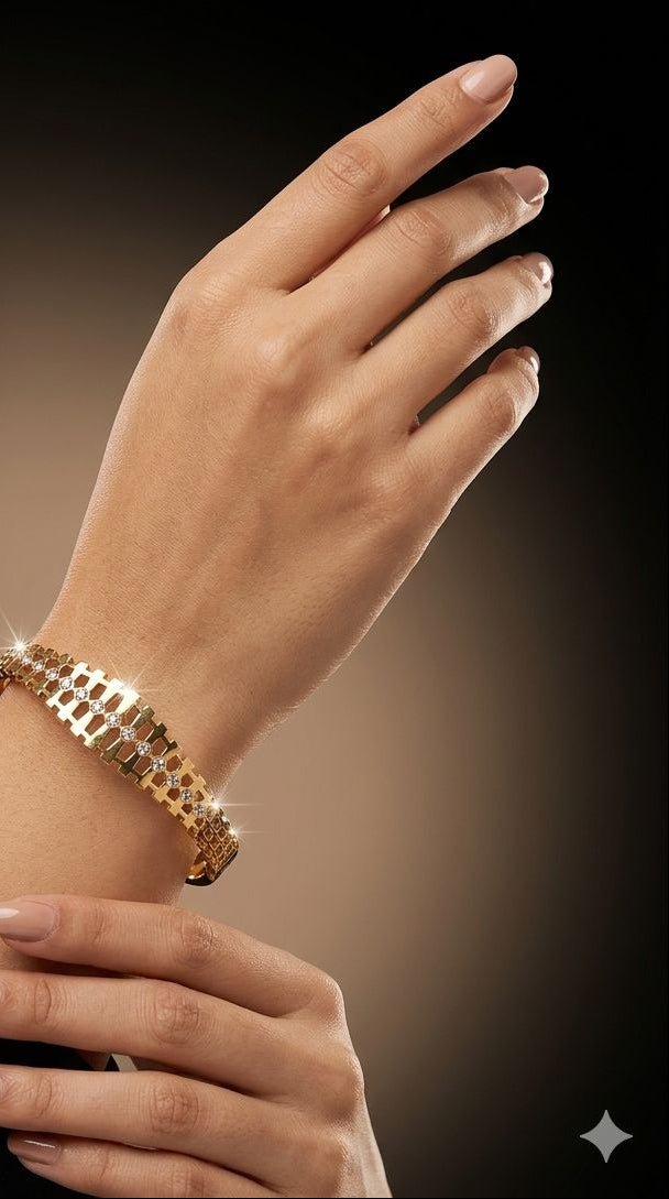 Stainless Steel Bamboo Kada