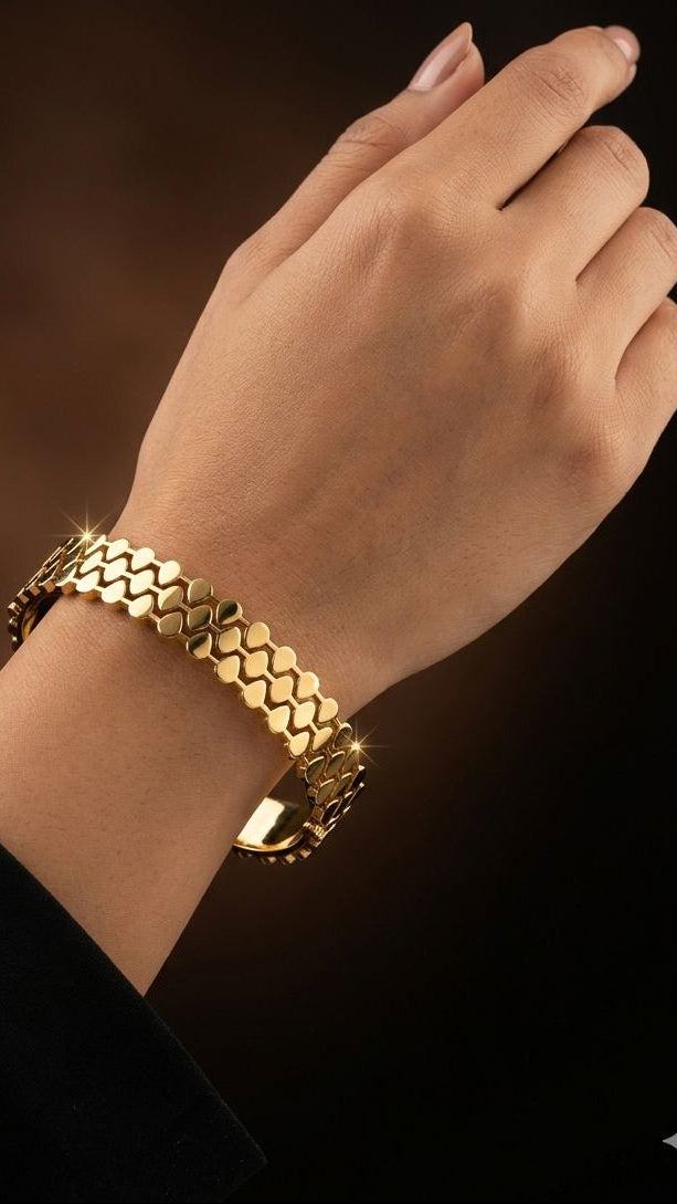 Stainless Steel Bamboo Kada