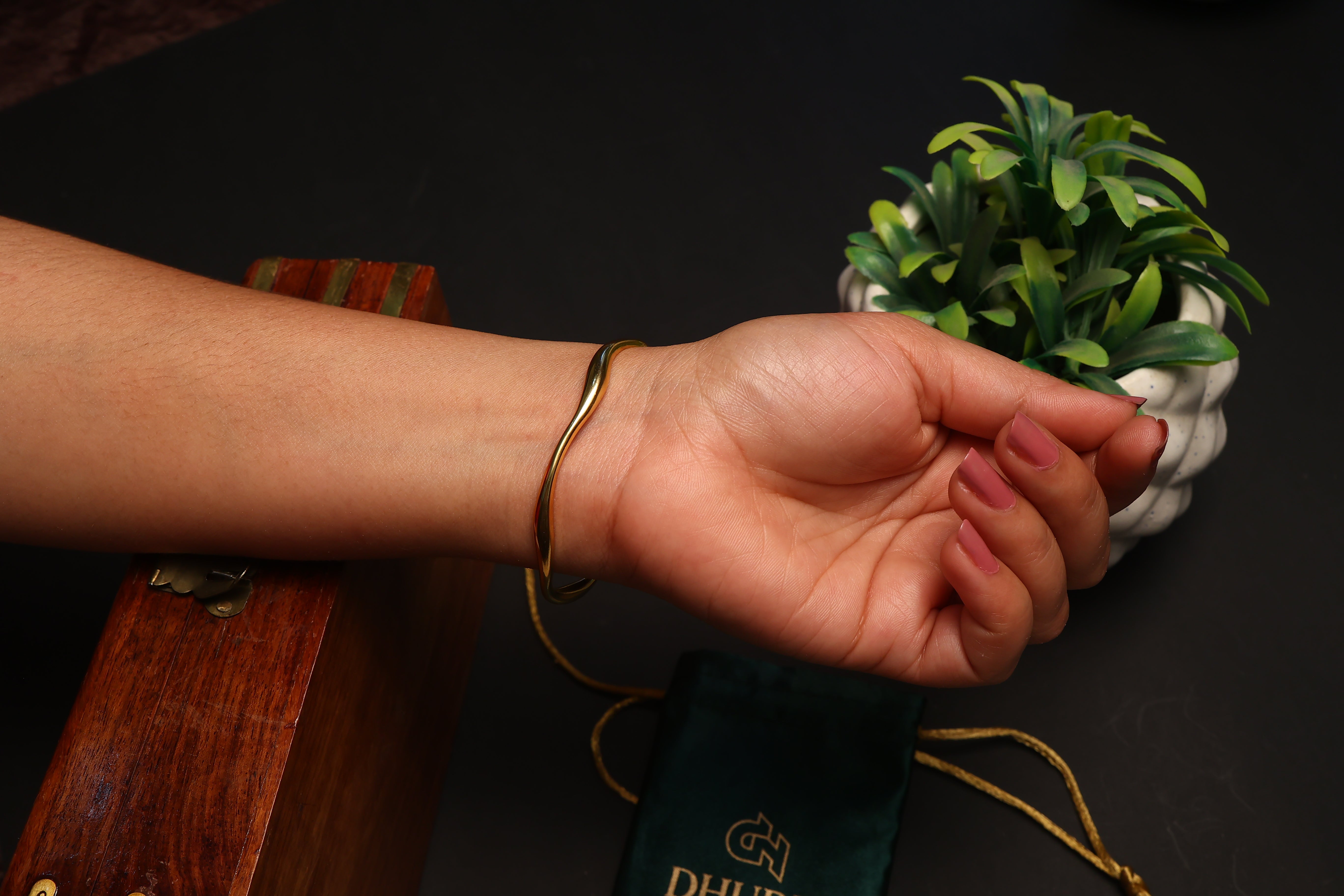 Stainless Steel Bamboo Kada