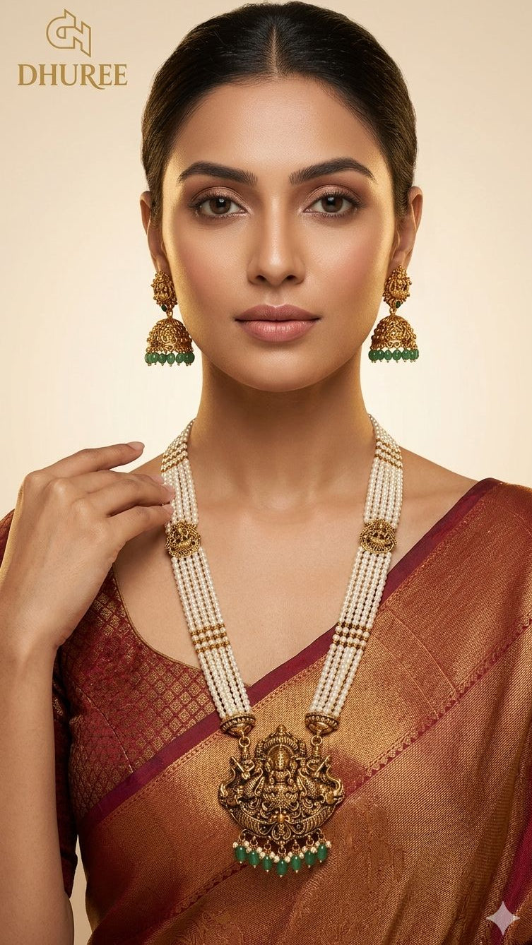 Lakshmi Motif Long Haram