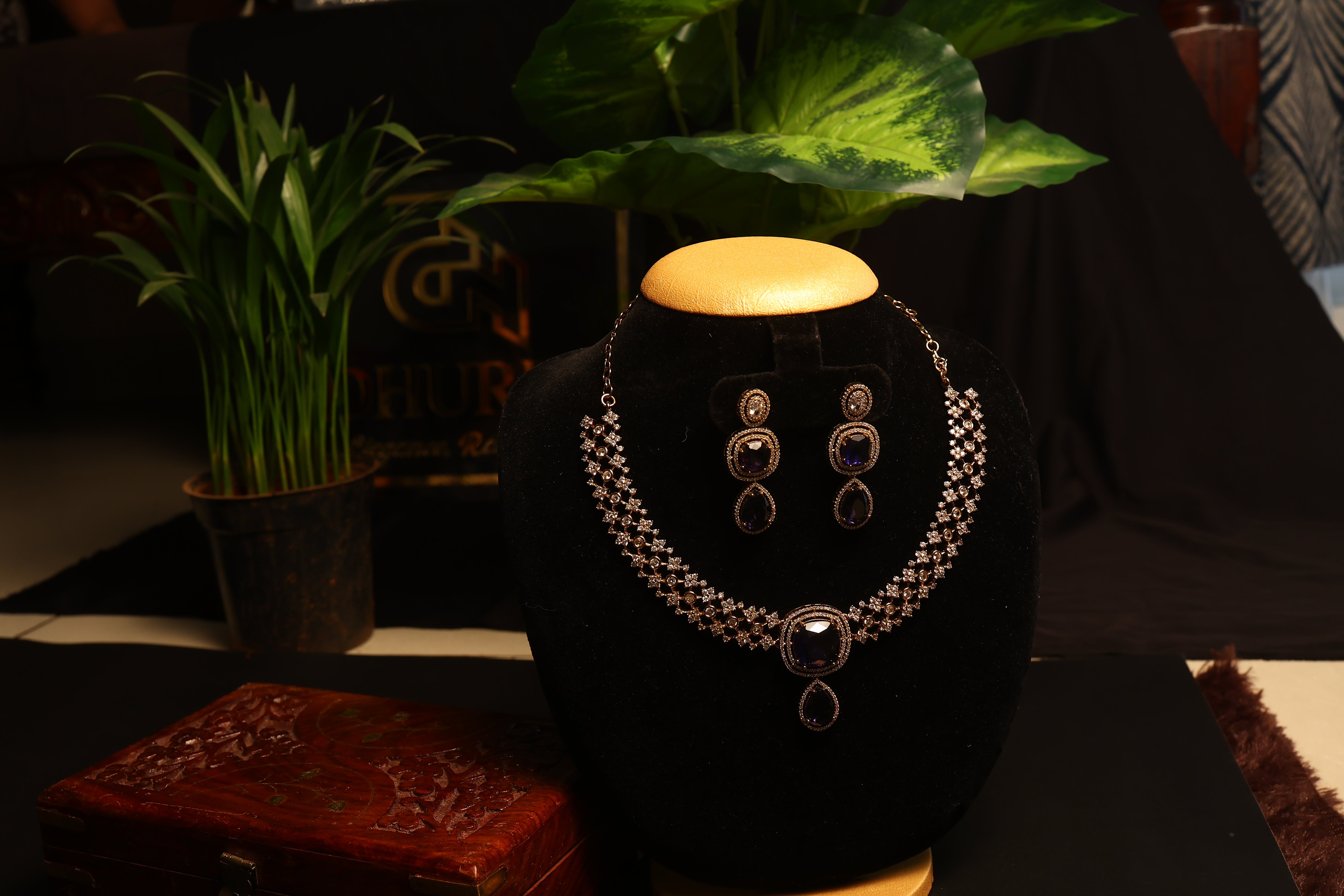 AD Sunshine Necklace with Earrings