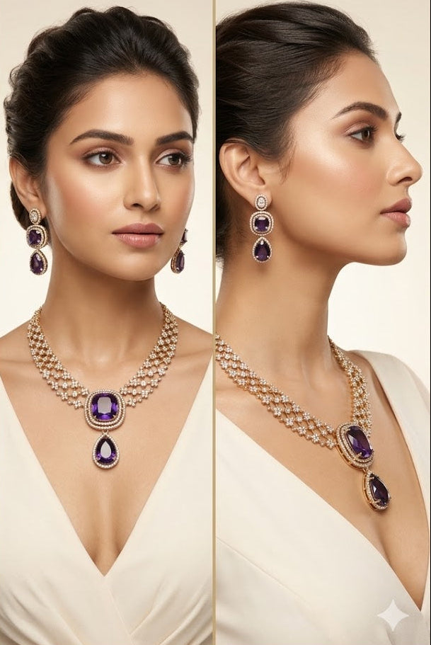 AD Sunshine Necklace with Earrings