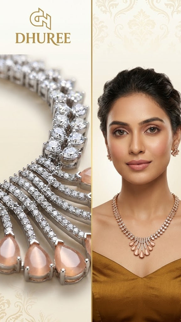 AD Necklace with Earrings