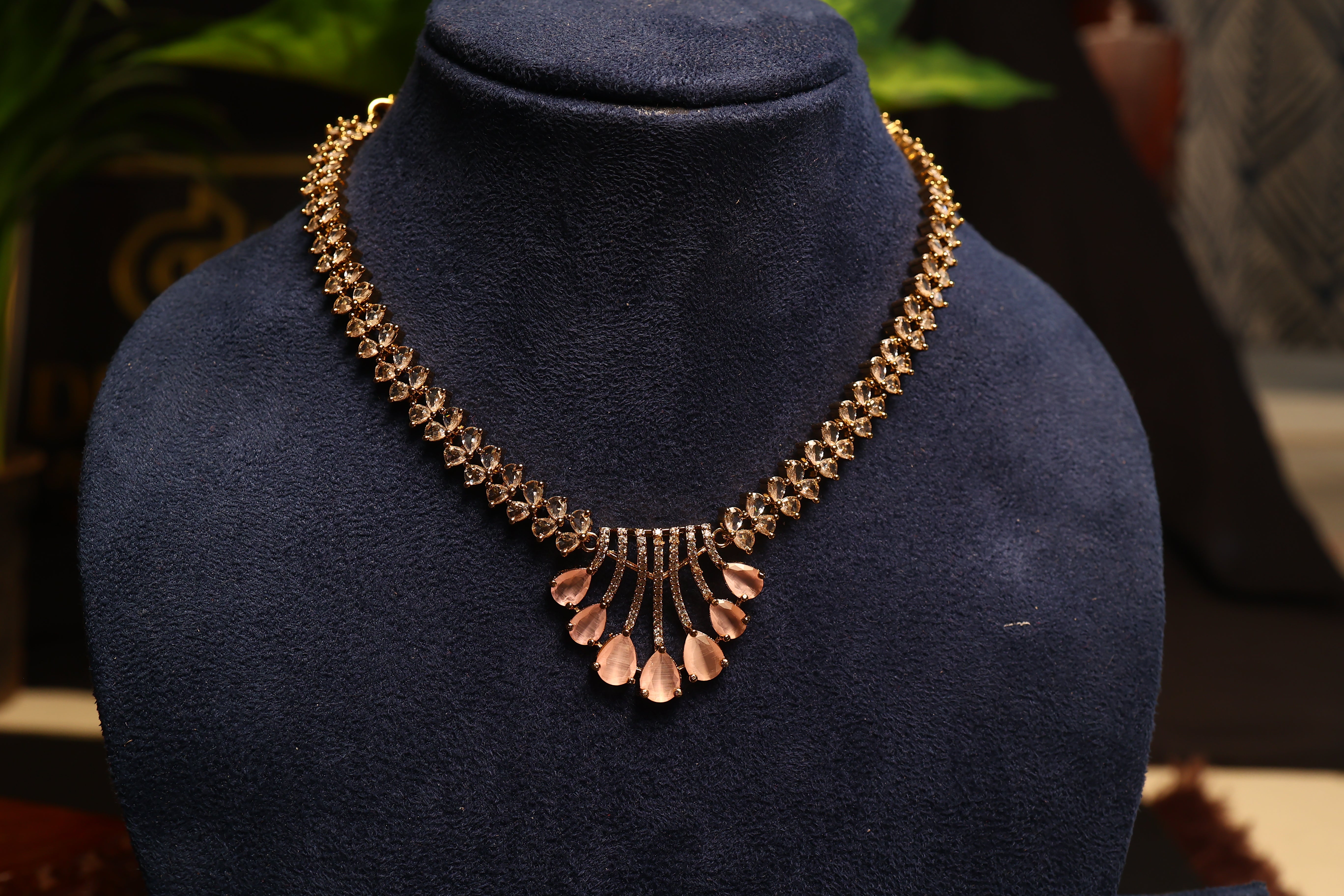 AD Necklace with Earrings