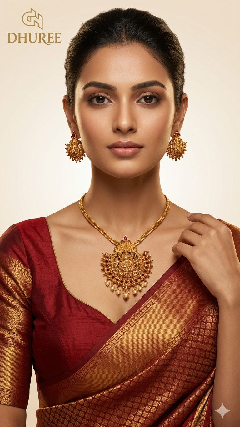 Antique Lakshmi Bead Necklase