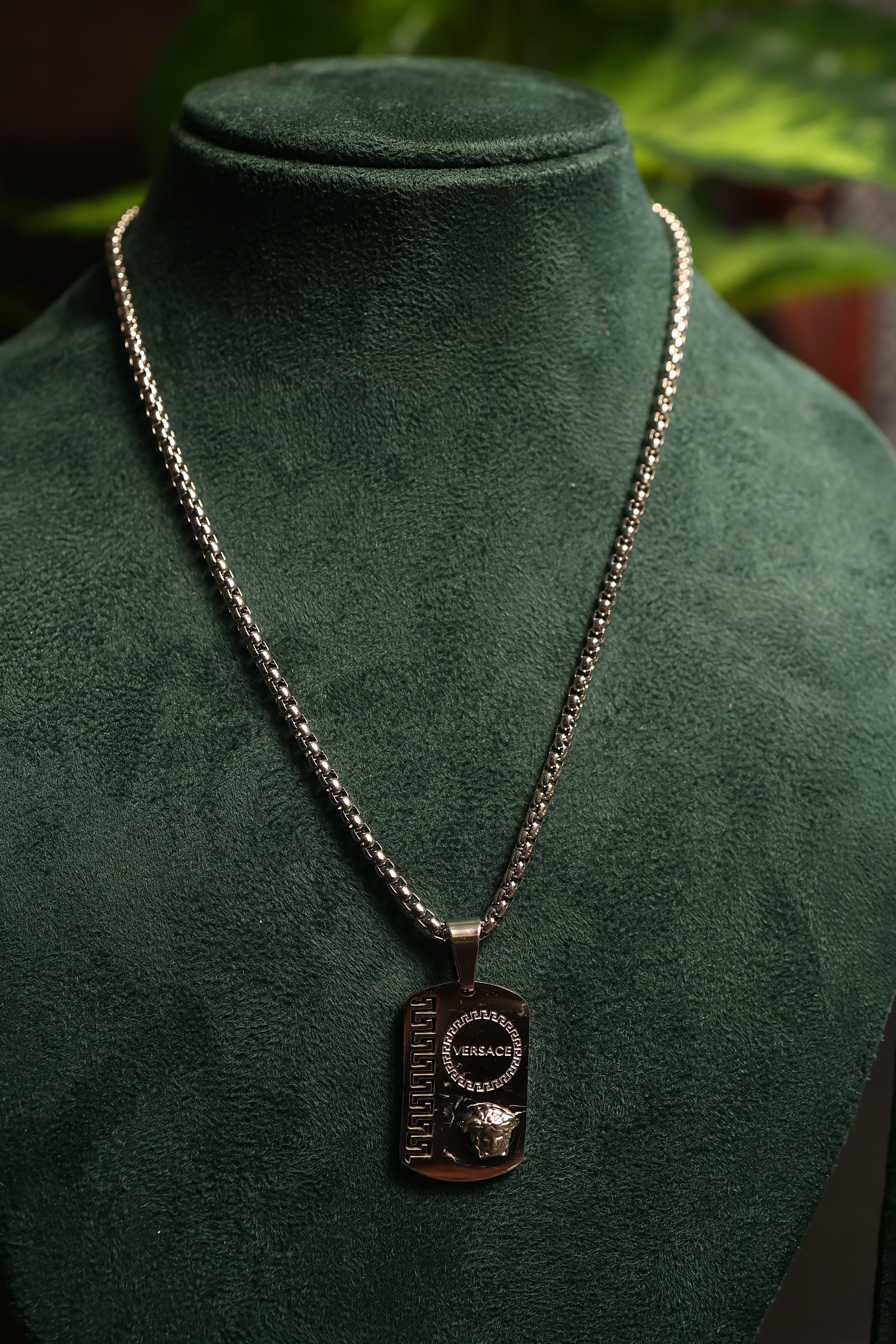 Men Silver- Toned Necklace