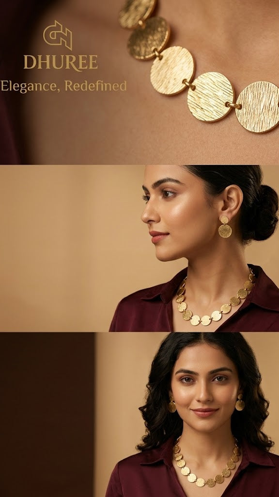 Gold Plated Women's Necklase set