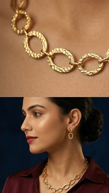 Gold Plated Stainless Steel Pendant Necklace for Women