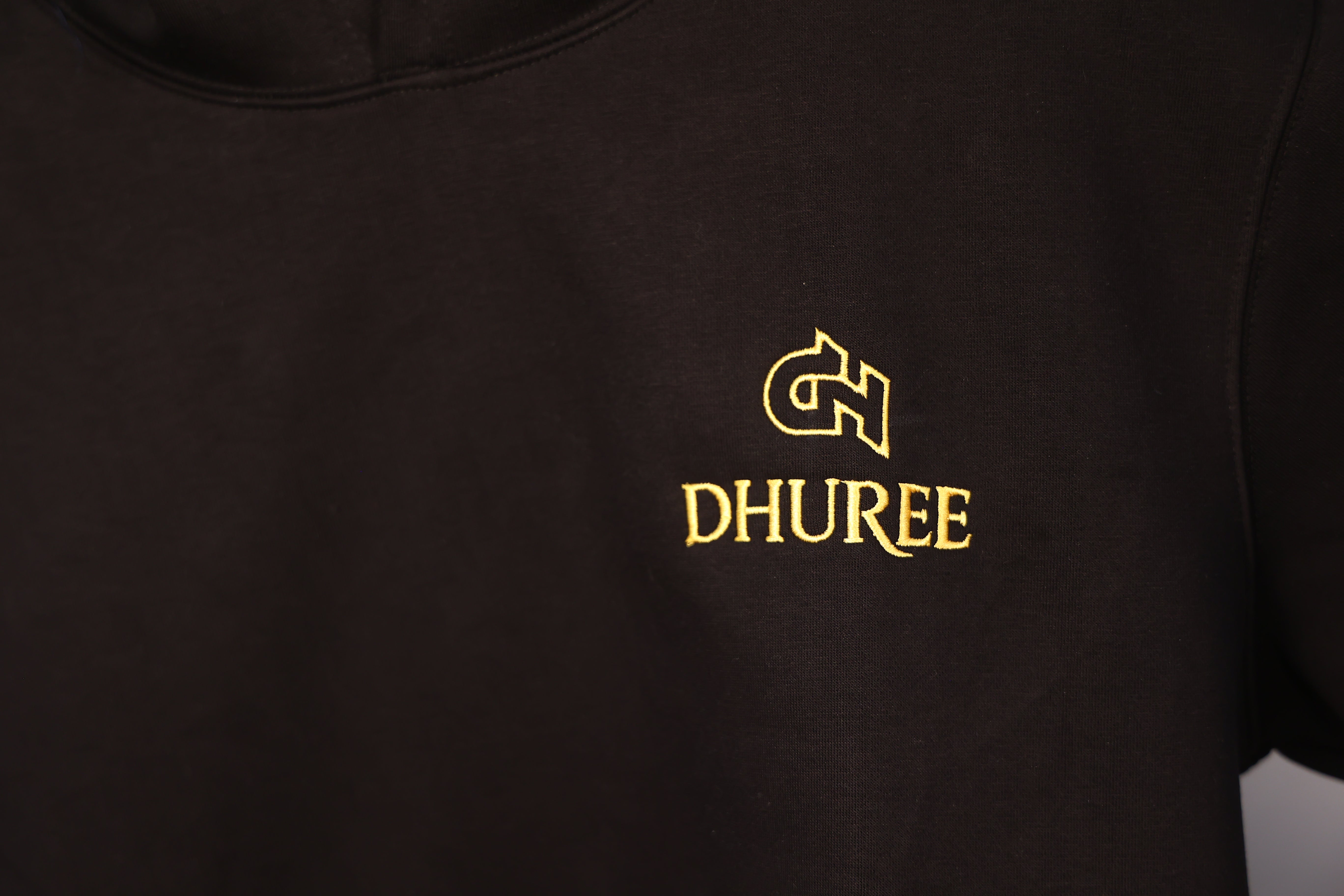Black Relaxed Sweatshirts for Men with Logo Embroidery.