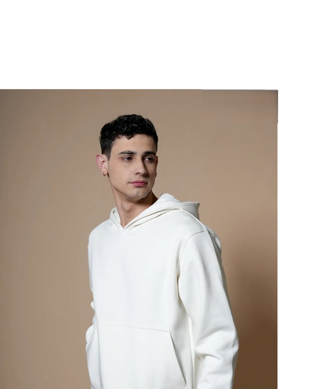 Plain White unisex premium hoodies