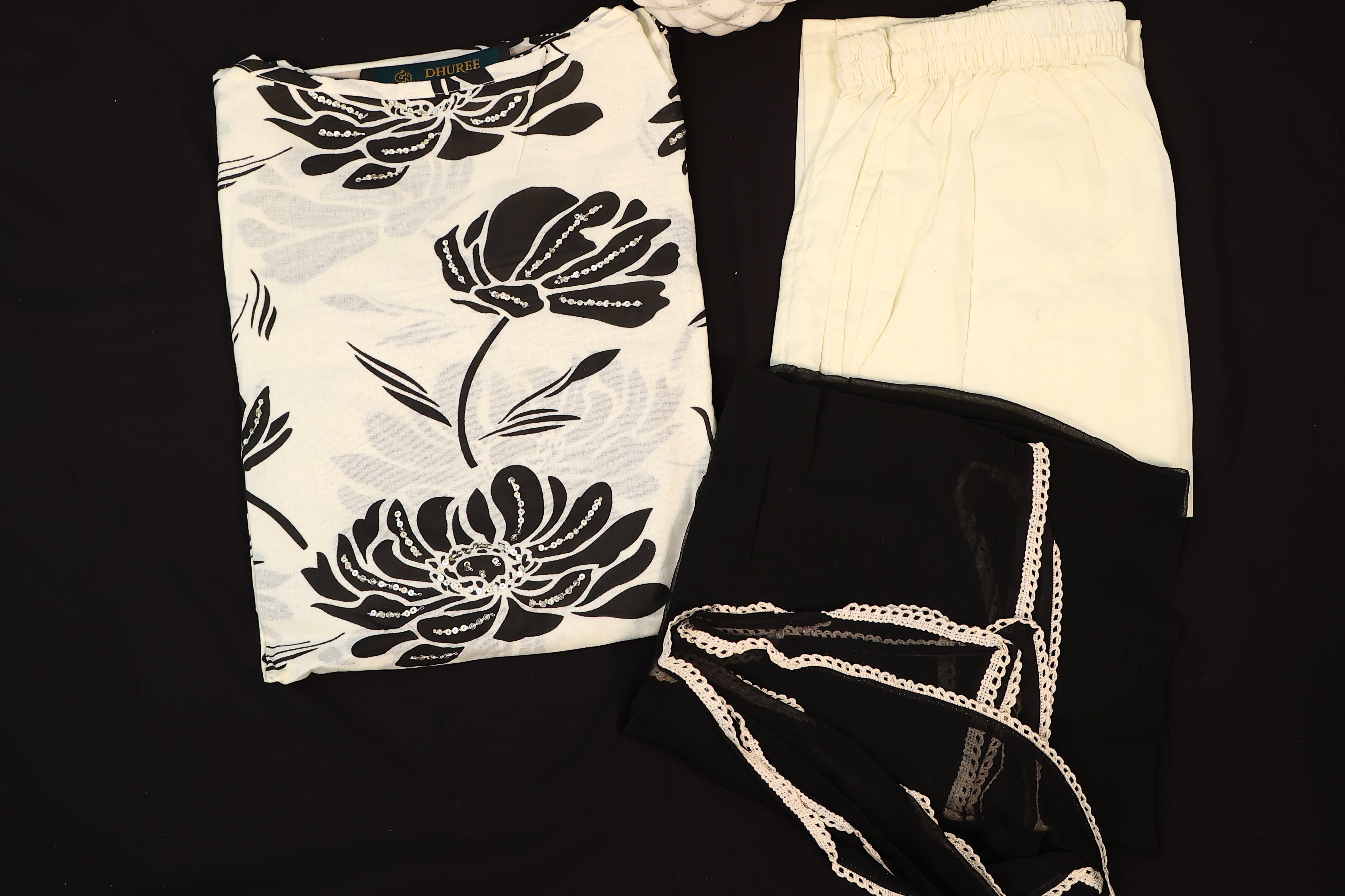 Cotton Ikat A-line Kurta Set