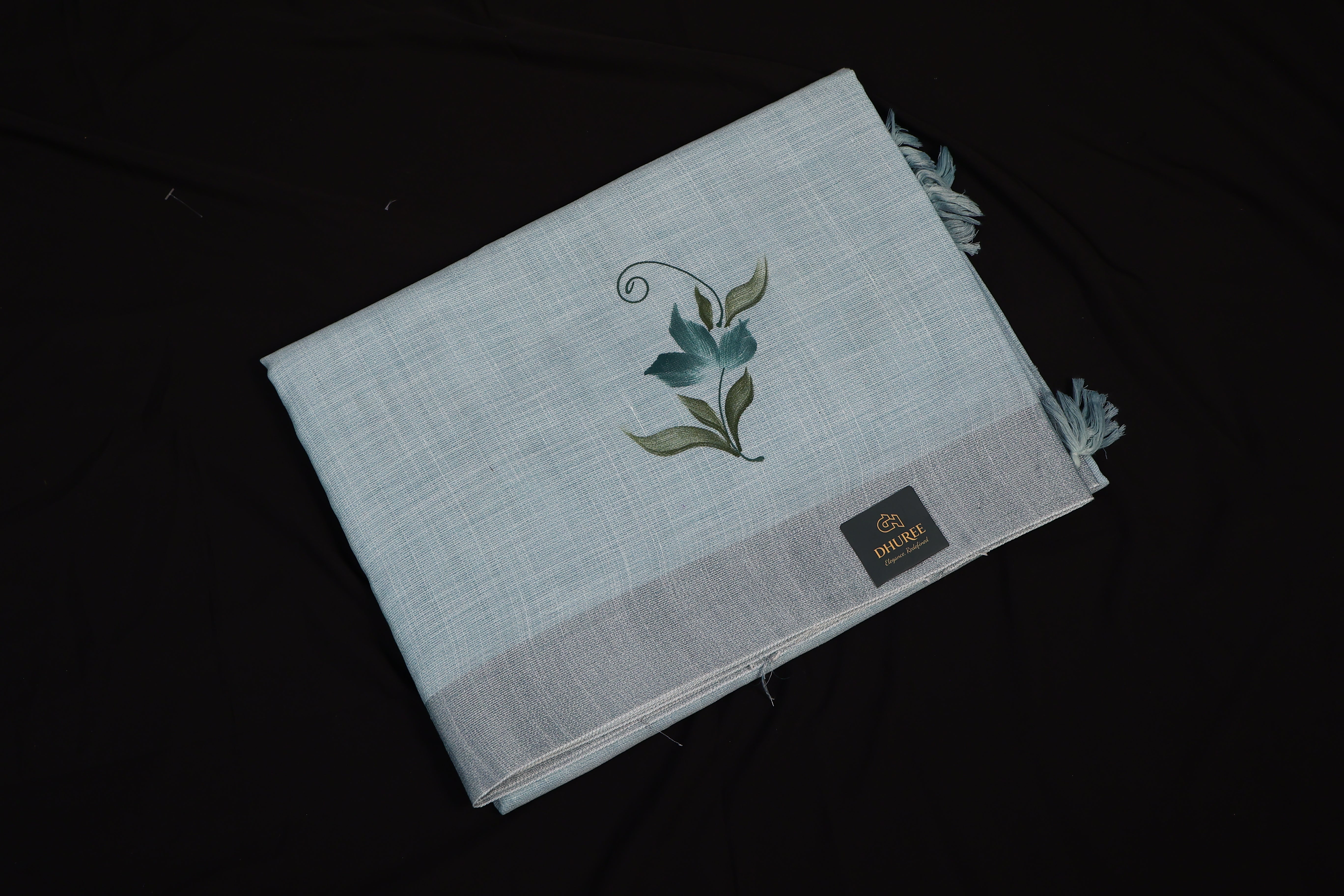 DHUREE COTTON LINEN SAREE.