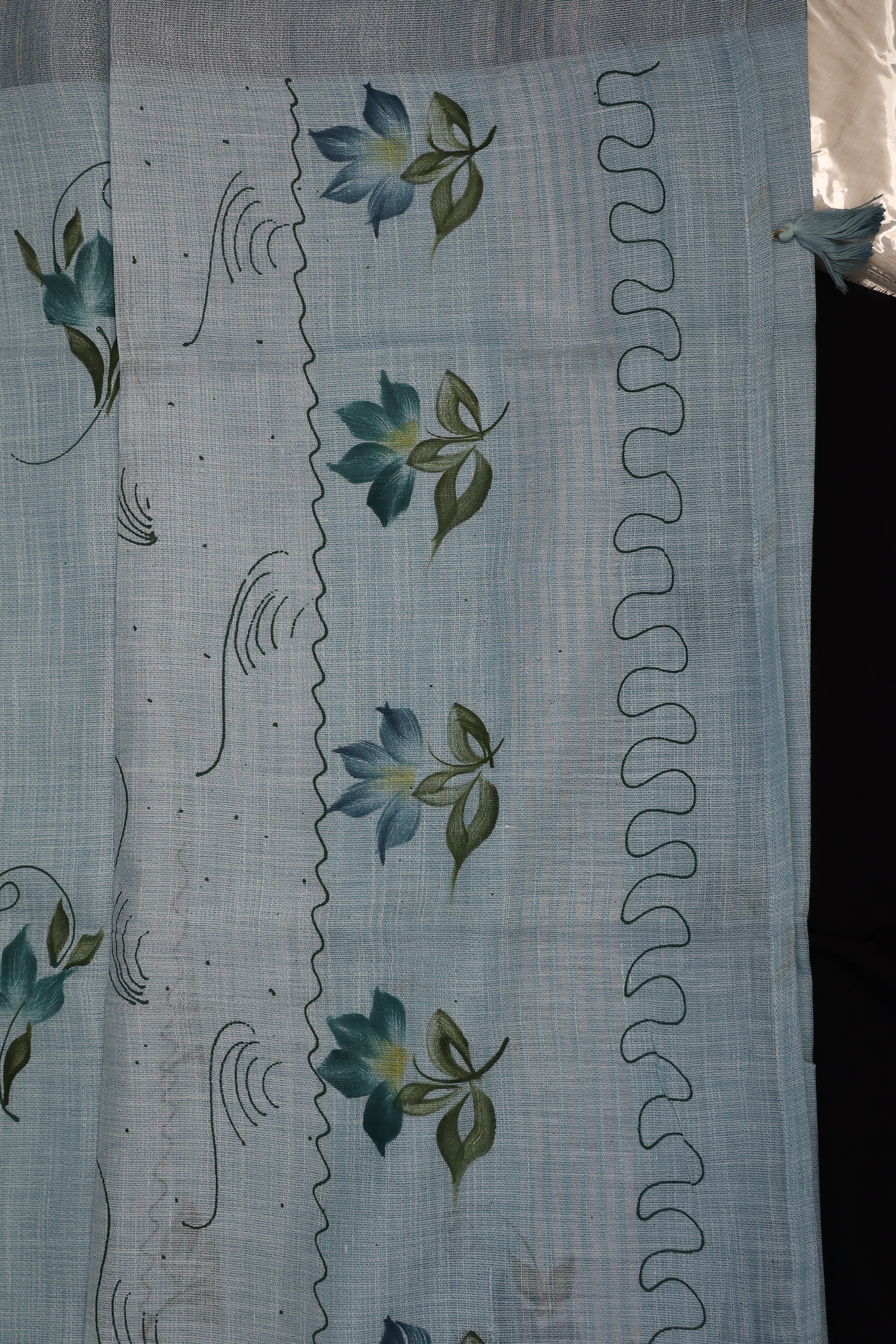 DHUREE COTTON LINEN SAREE.