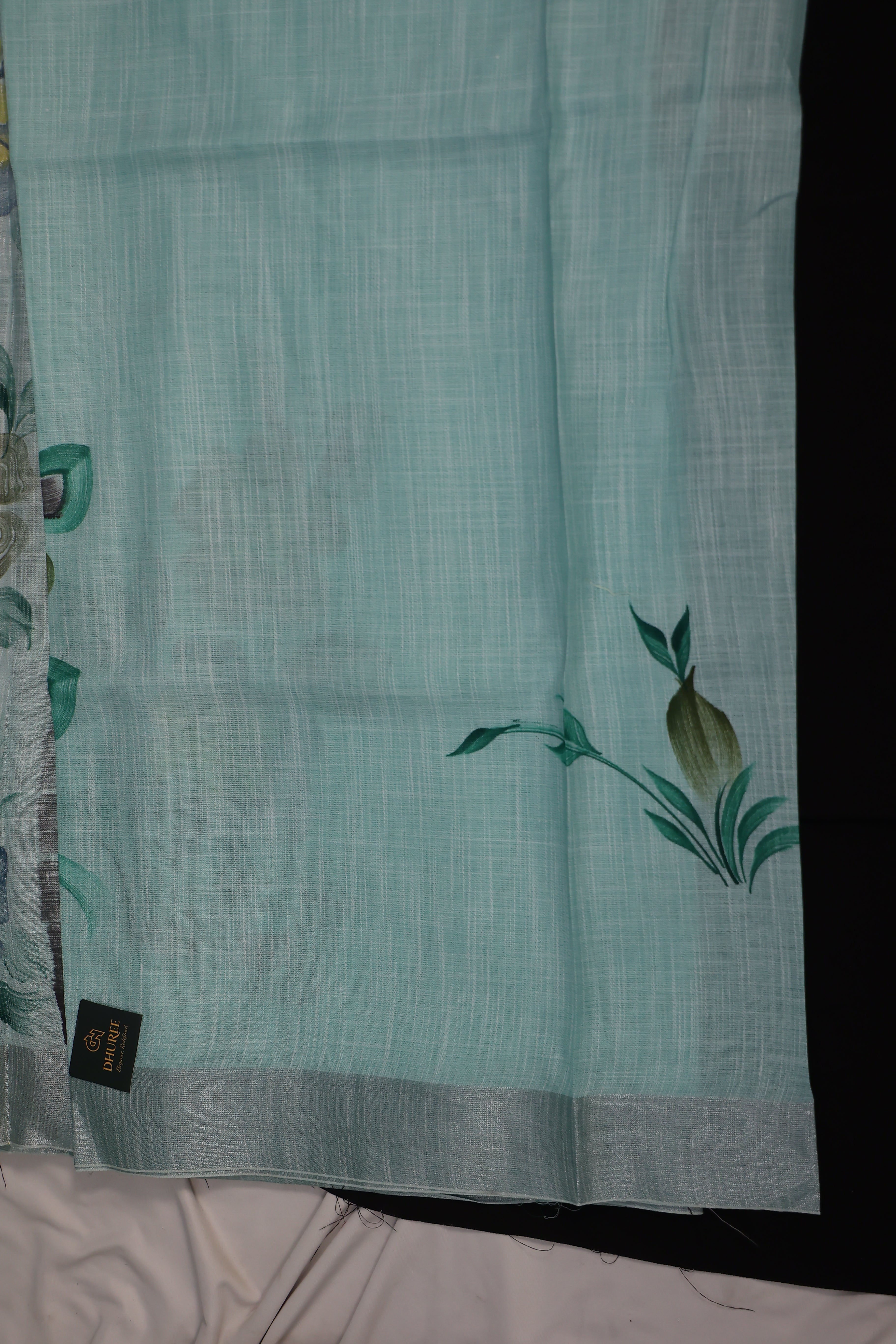 DHUREE COTTON LINEN SAREE.