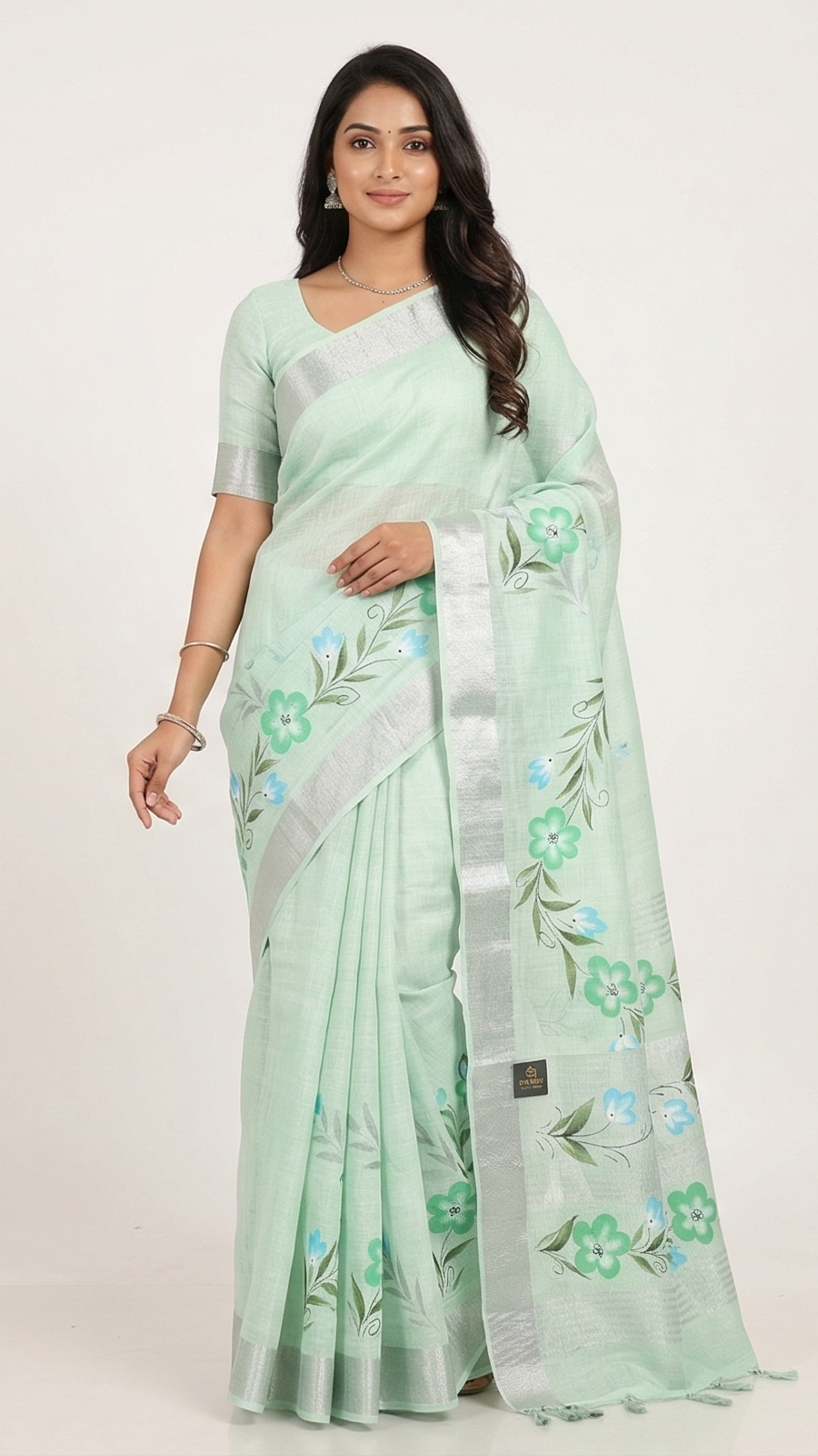 DHUREE COTTON LINEN SAREE.