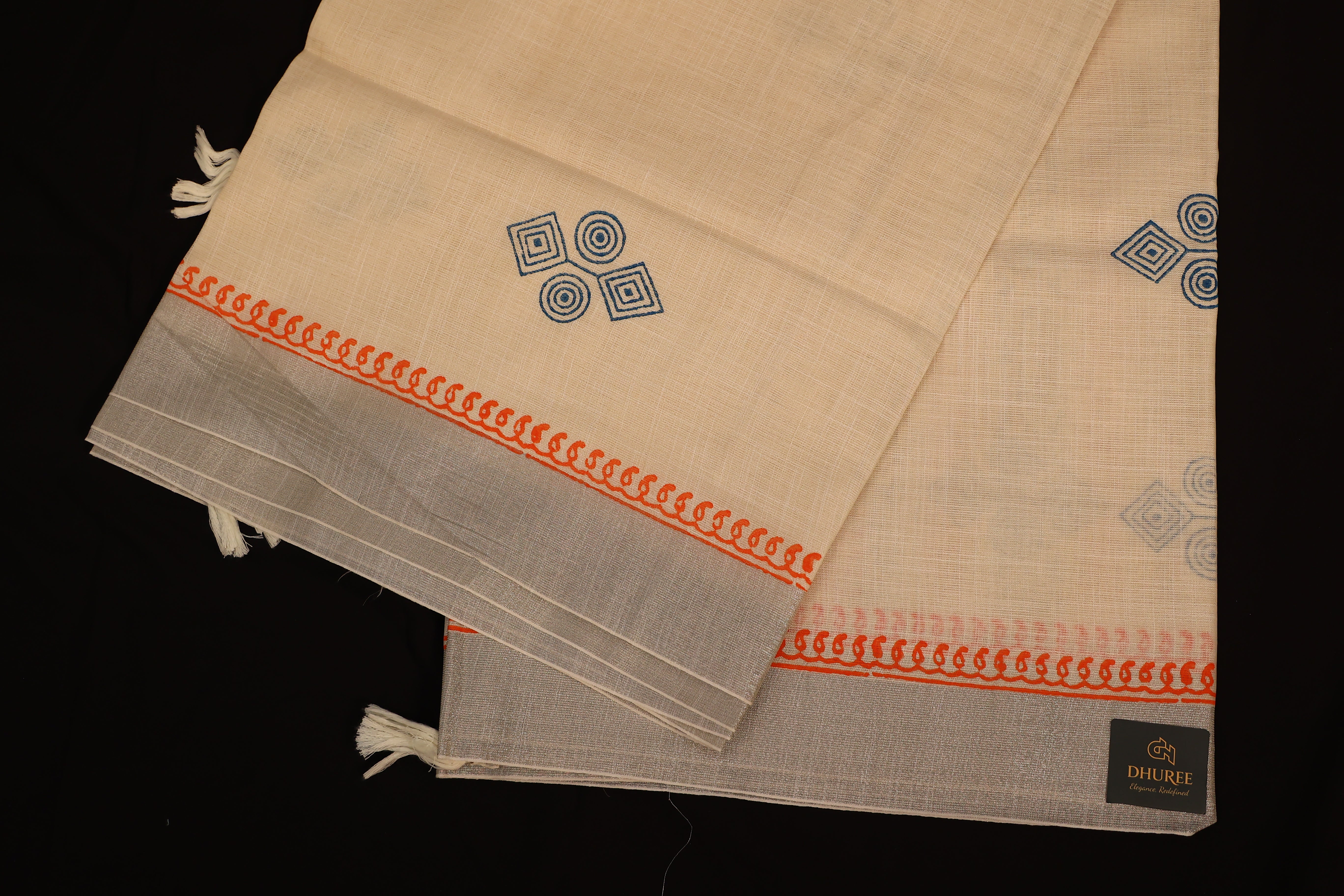- DHUREE COTTON SILK SAREE.