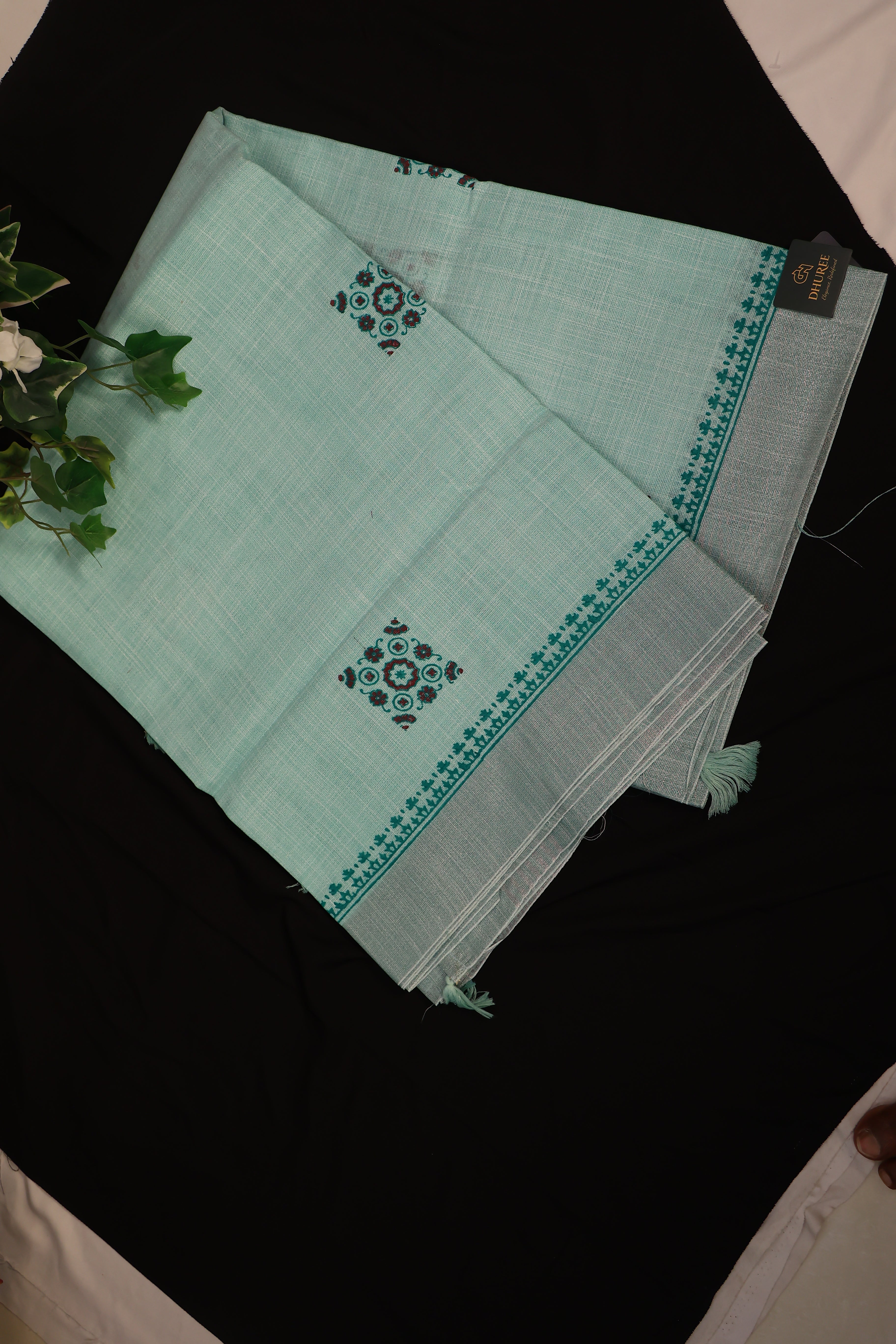- DHUREE COTTON SILK SAREE.