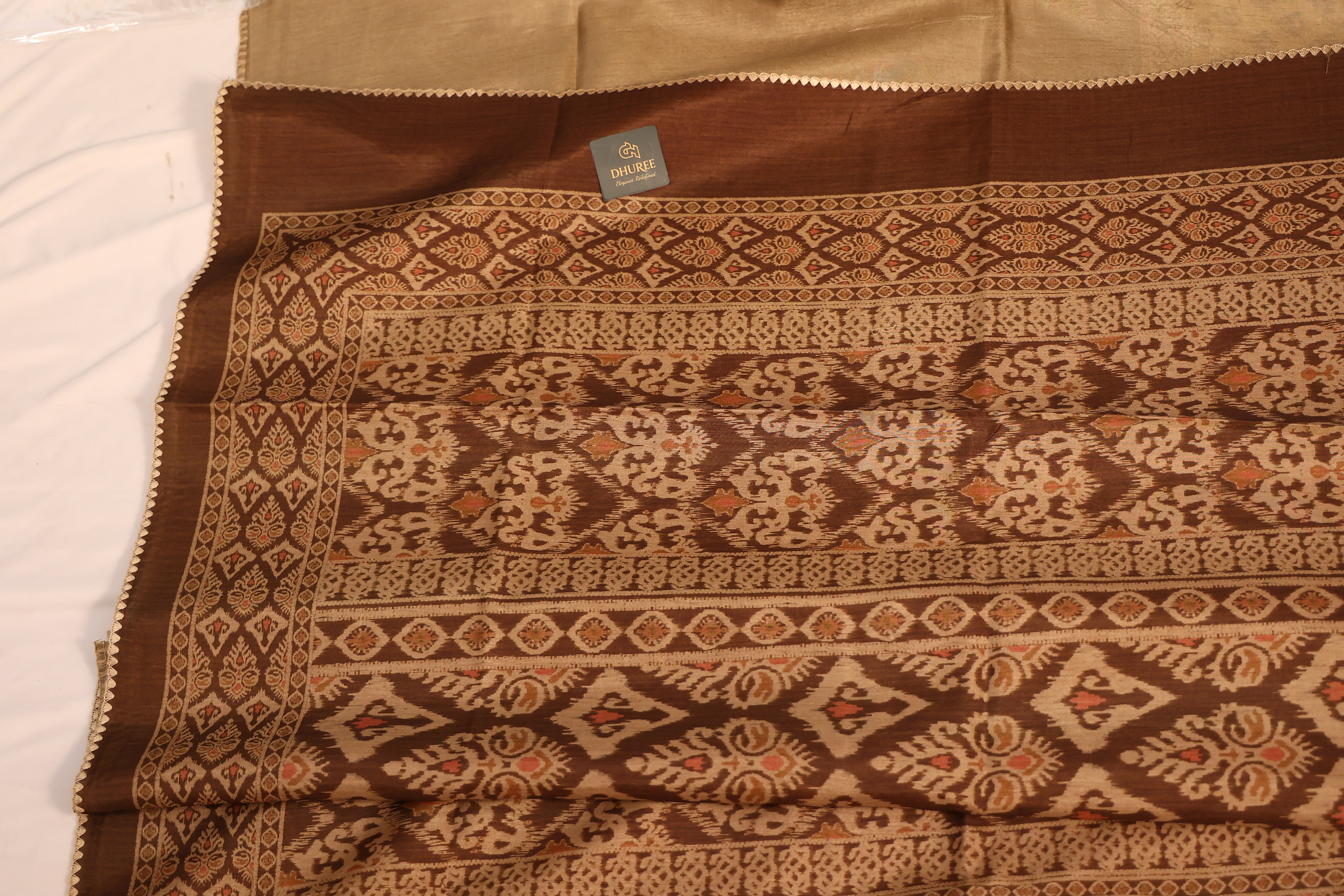 - DHUREE  COTTON DOLPHIN SAREE.