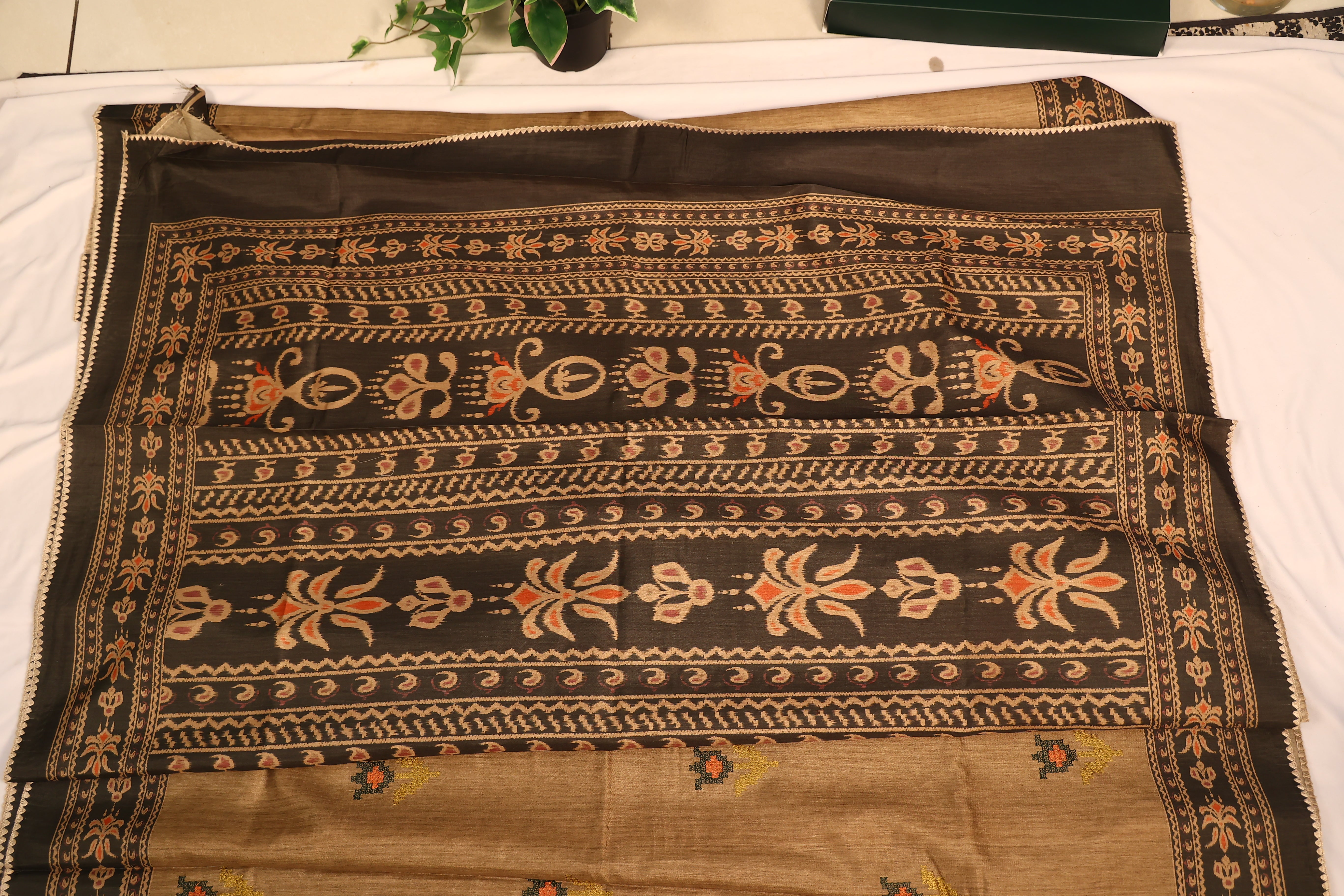 - DHUREE  COTTON DOLPHIN SAREE.
