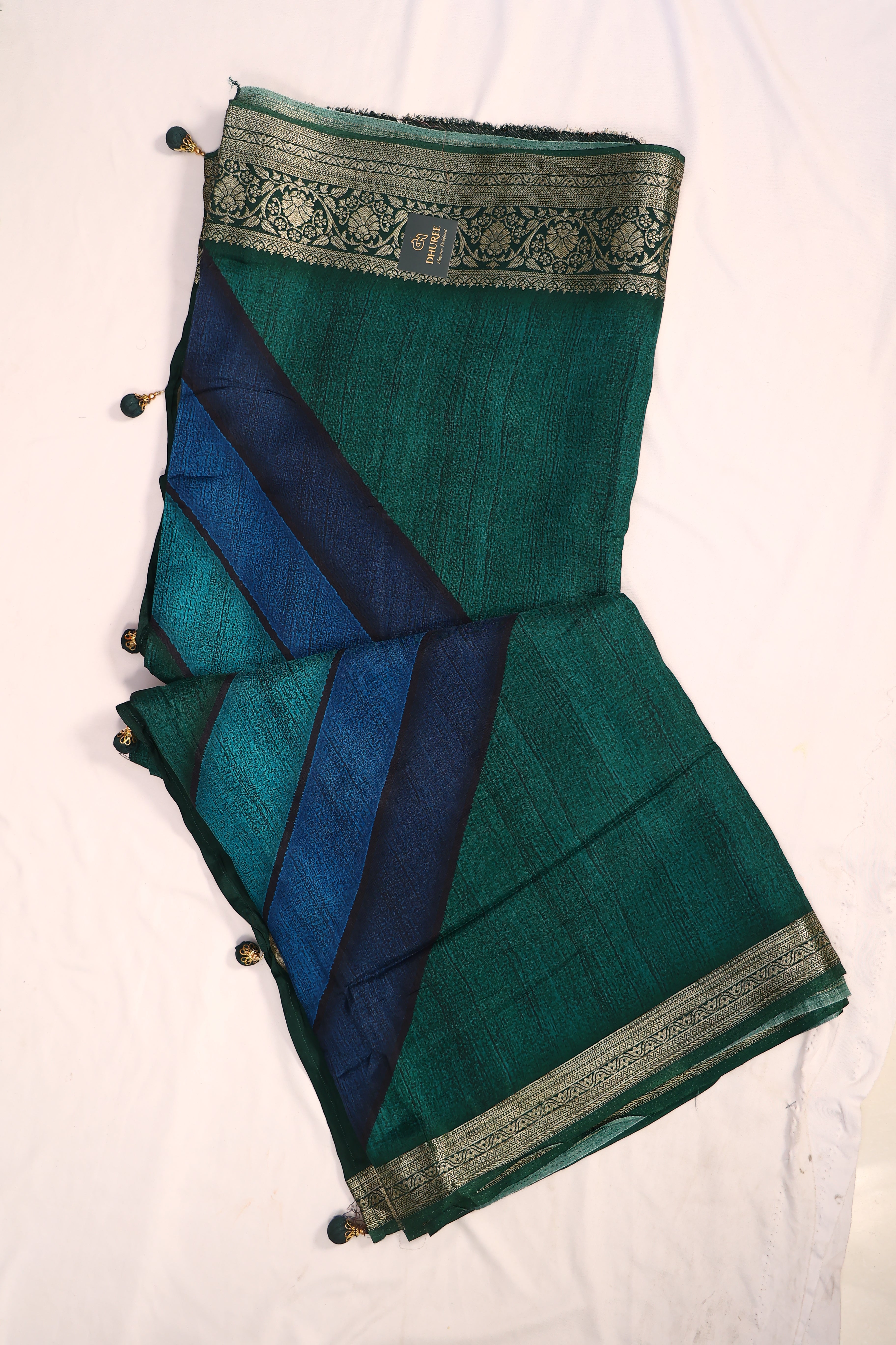 - DHUREE  DOLA SILK  SAREE.