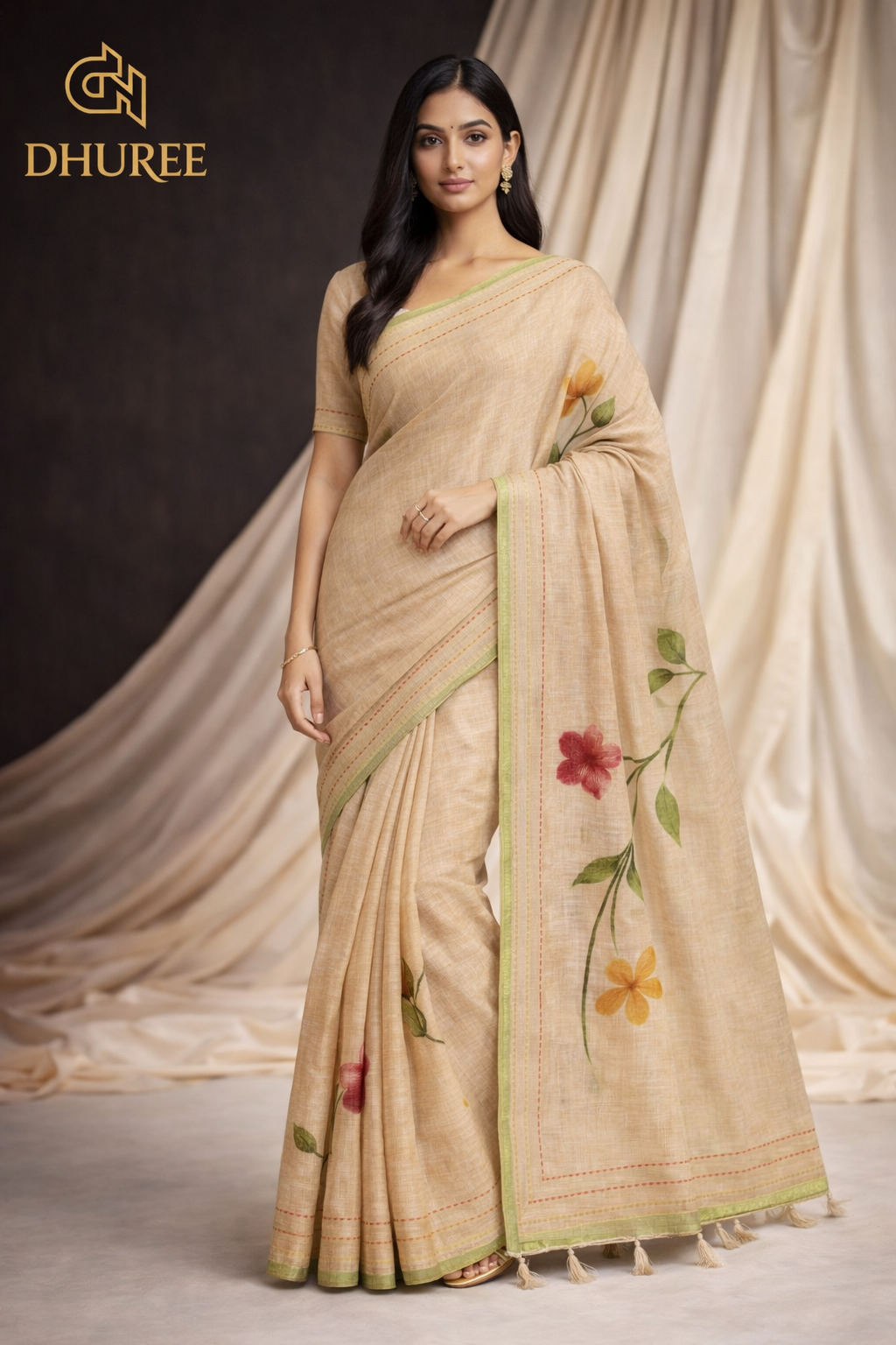 DHUREE BLENDED SILK SAREE.