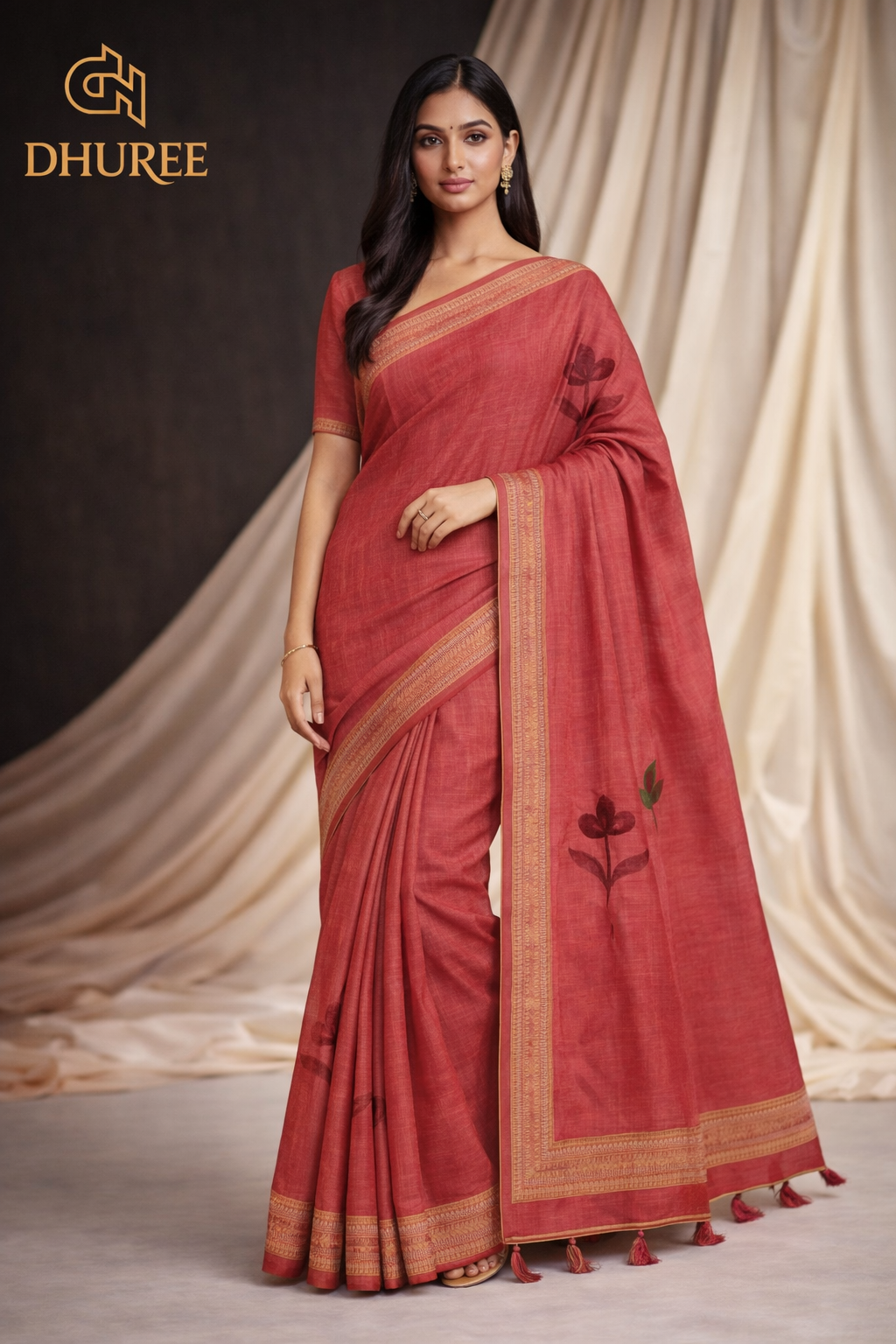 - DHUREE BLENDED SILK SAREE.