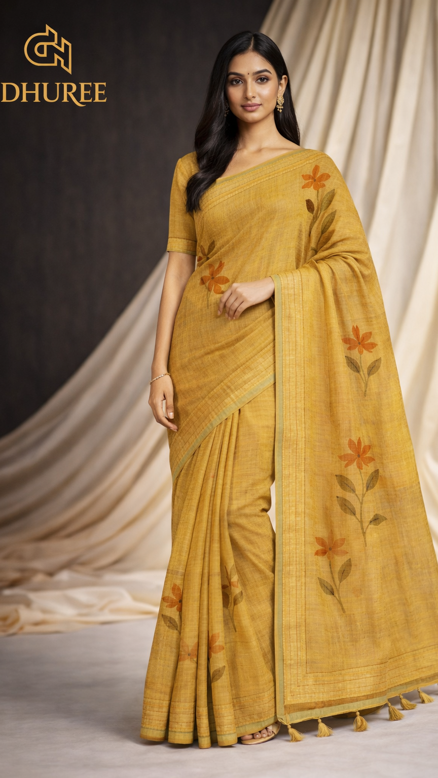 - DHUREE BLENDED SILK SAREE.
