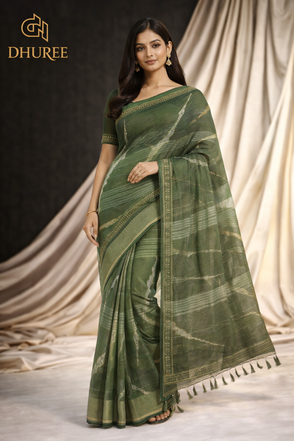 DHUREE MOSS SAREES