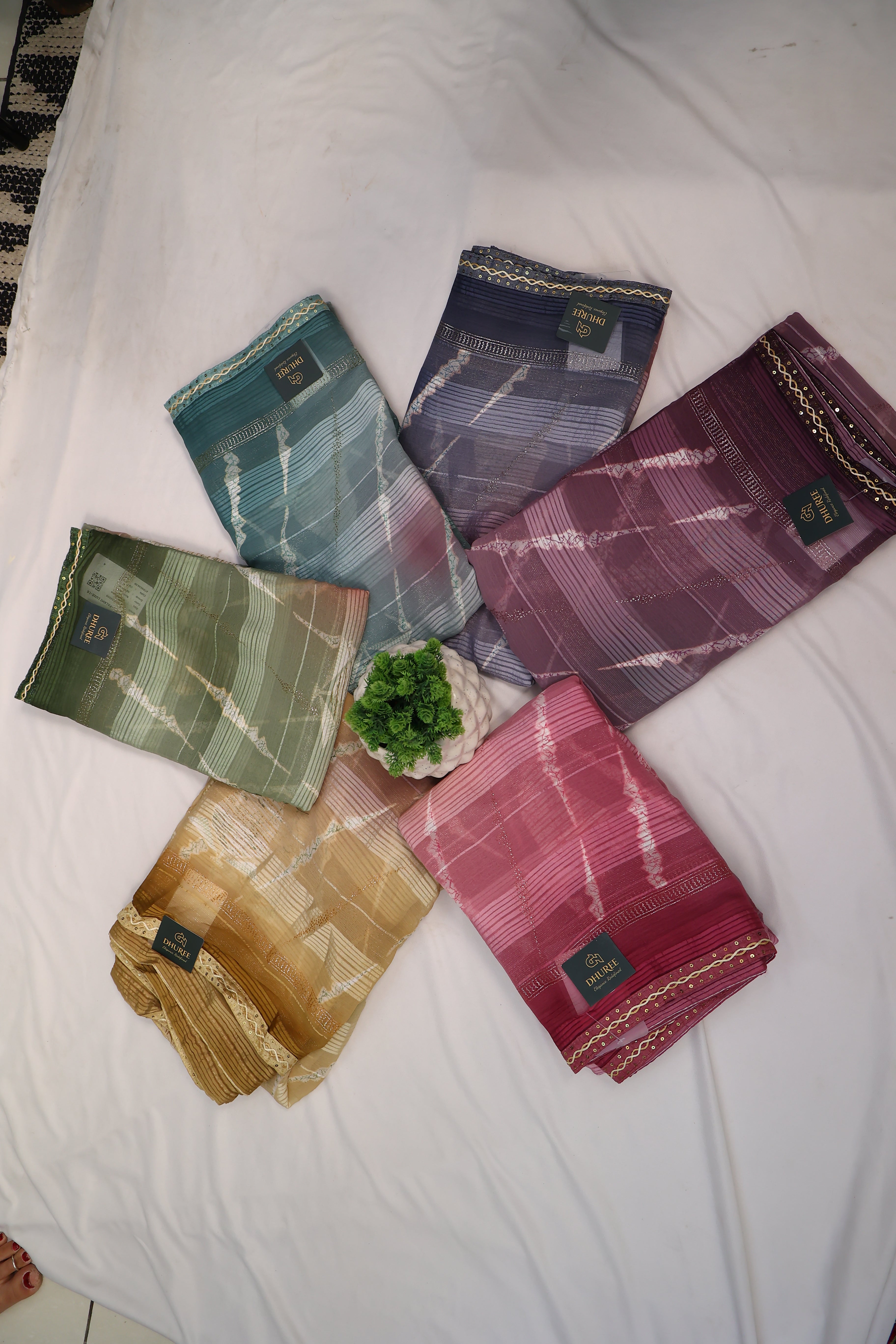 DHUREE MOSS SAREES