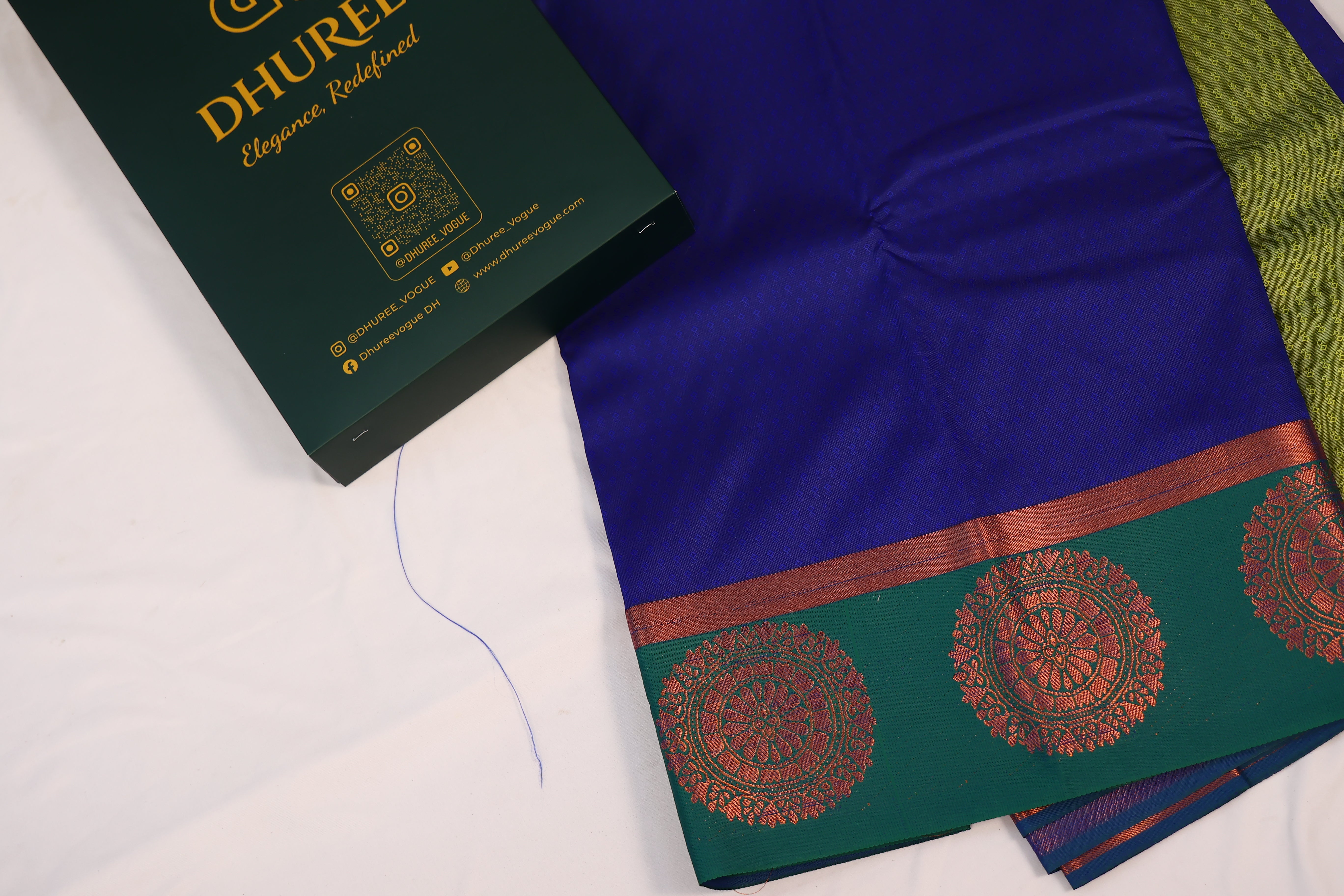 DHUREE Premium  Quality Kalyani cotton saree/Lata Gadwal Paithani
