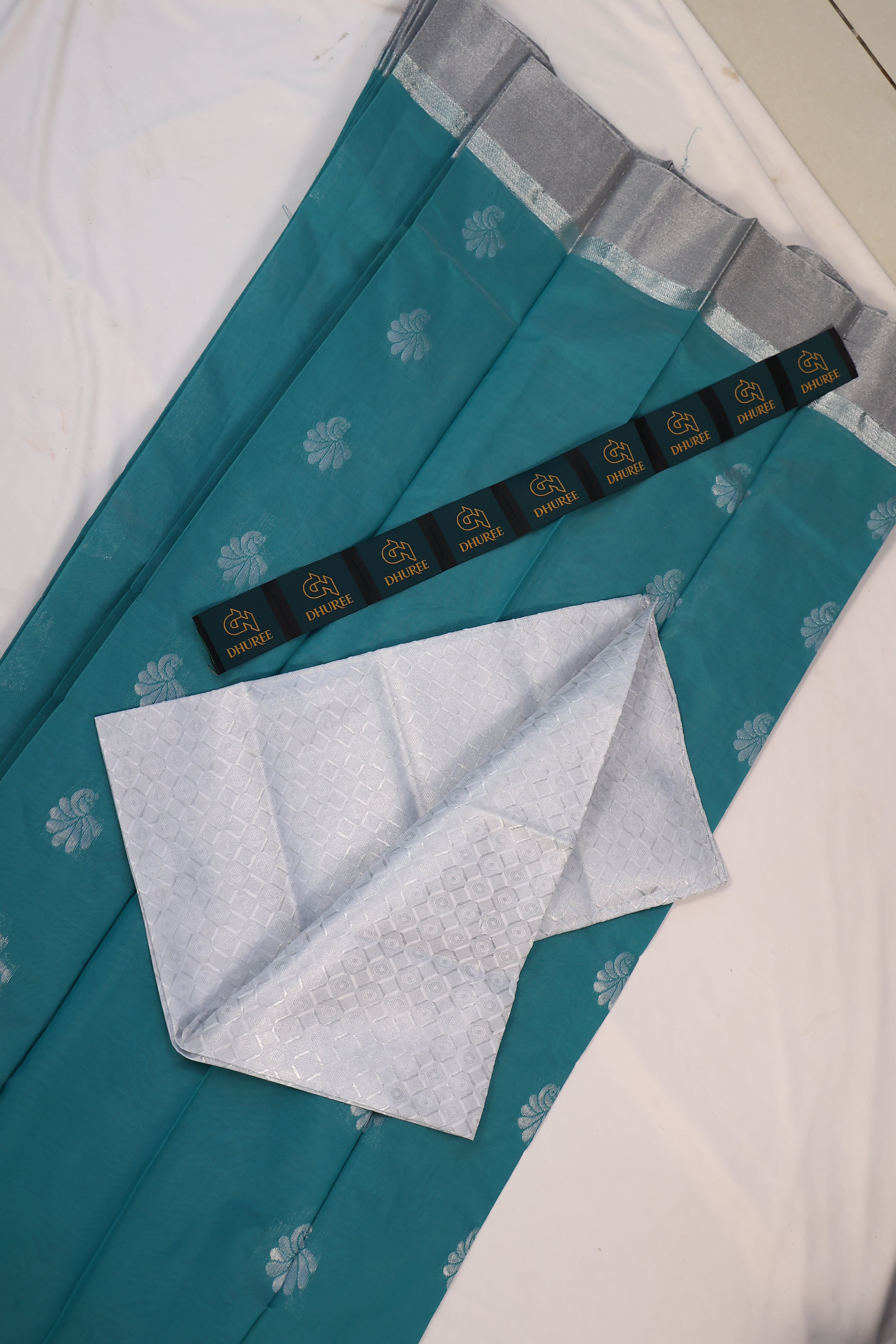 DHUREE SILVER SILK COTTON SAREE COLLECTION