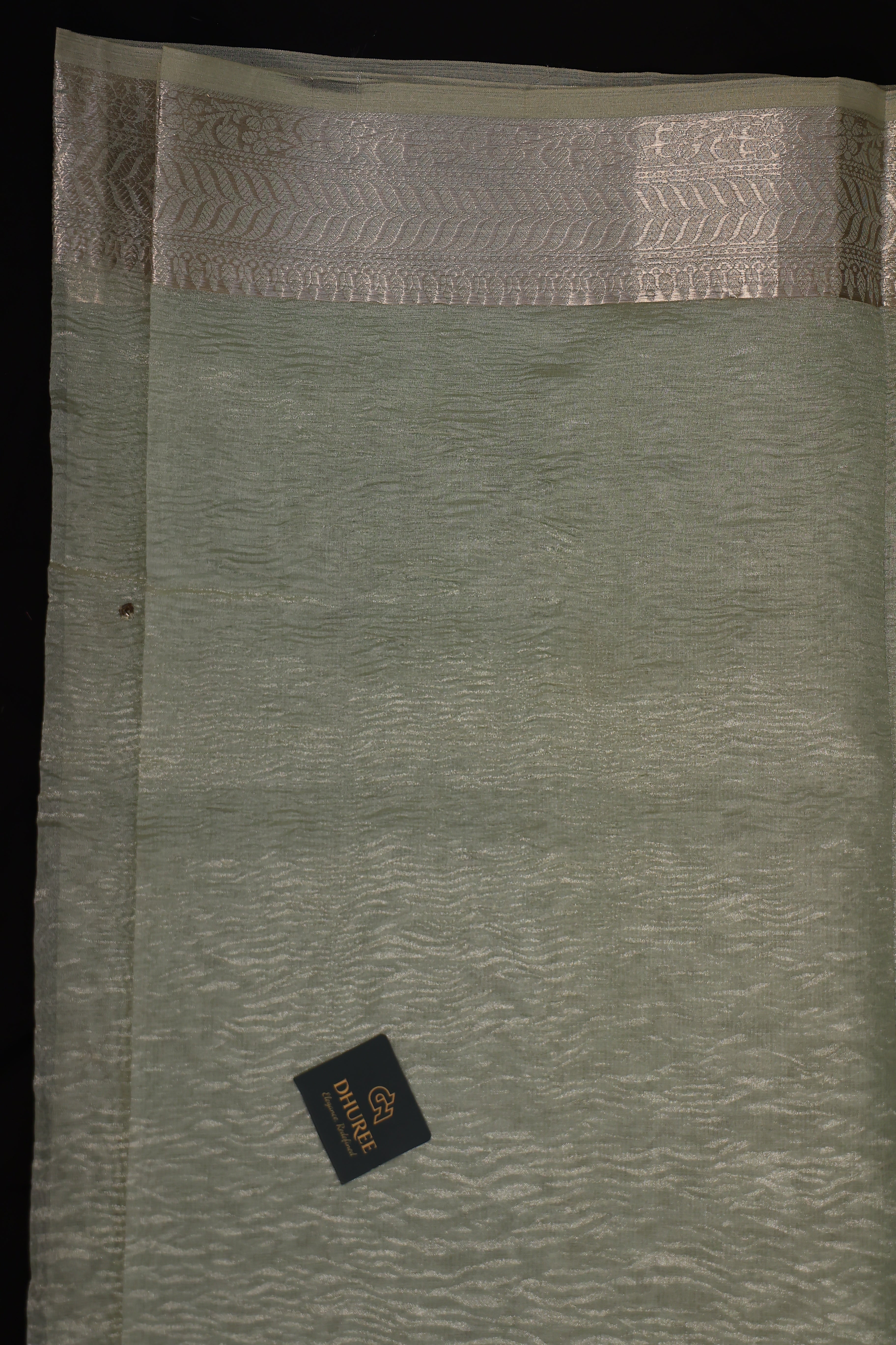 DHUREE Handwoven Antique Tissue Saree