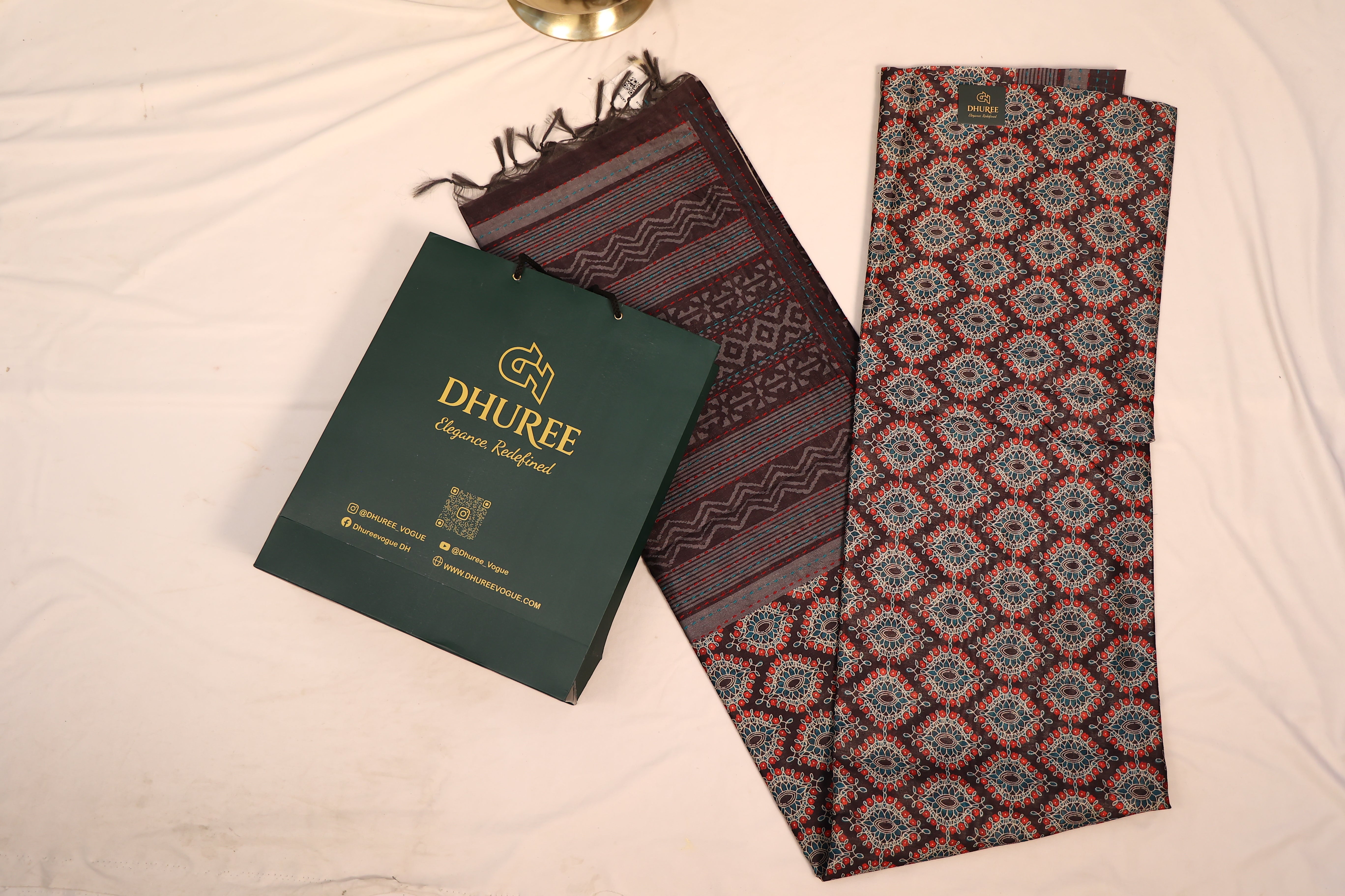 - DHUREE  COTTON SAREE.