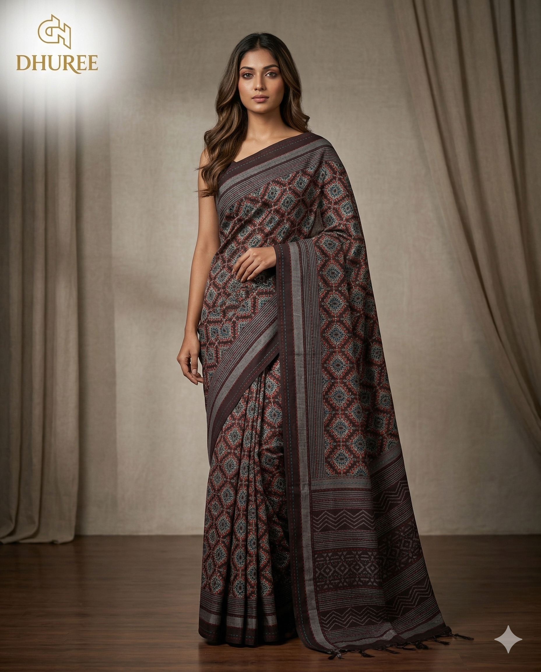 - DHUREE  COTTON SAREE.