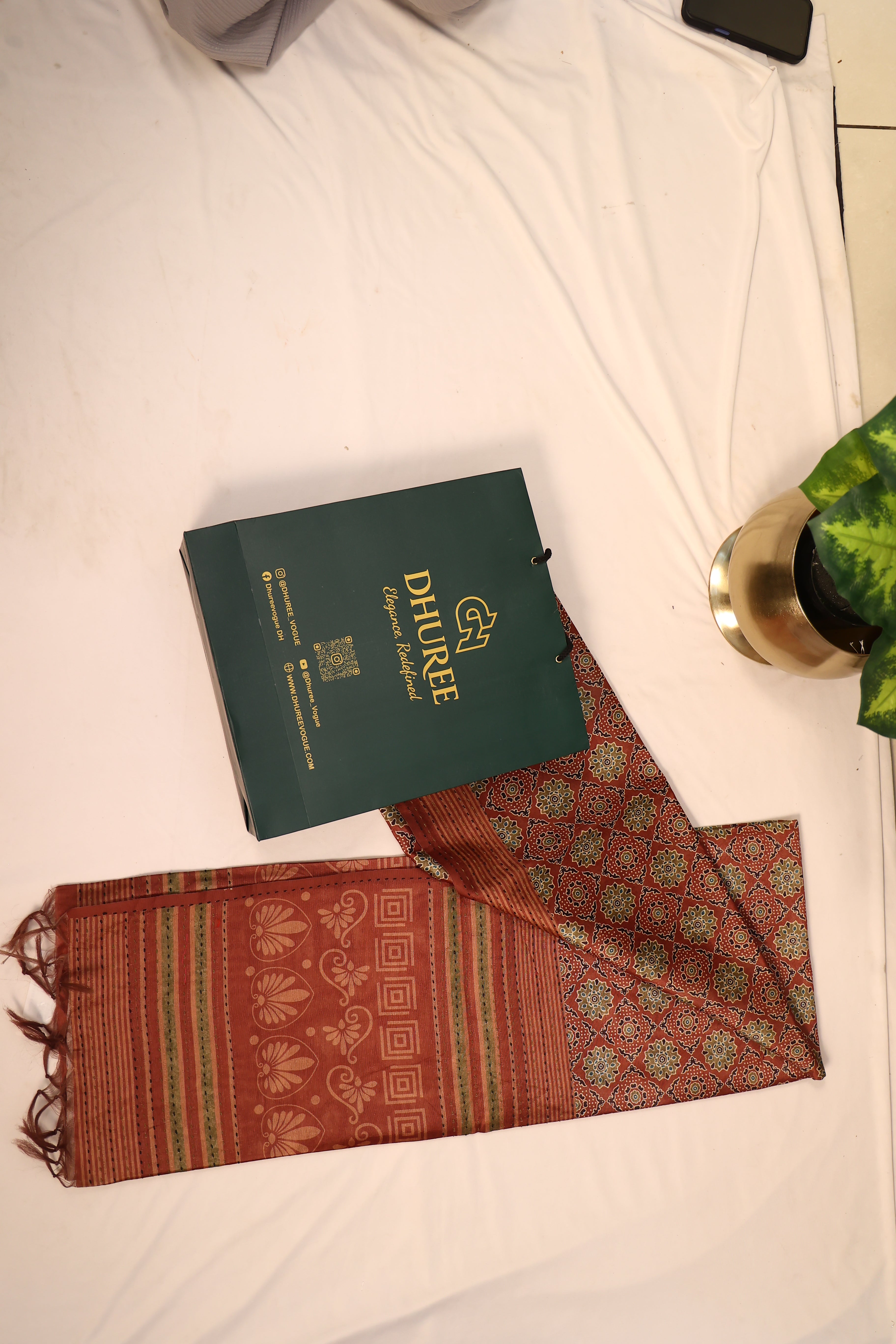 - DHUREE  COTTON SAREE.