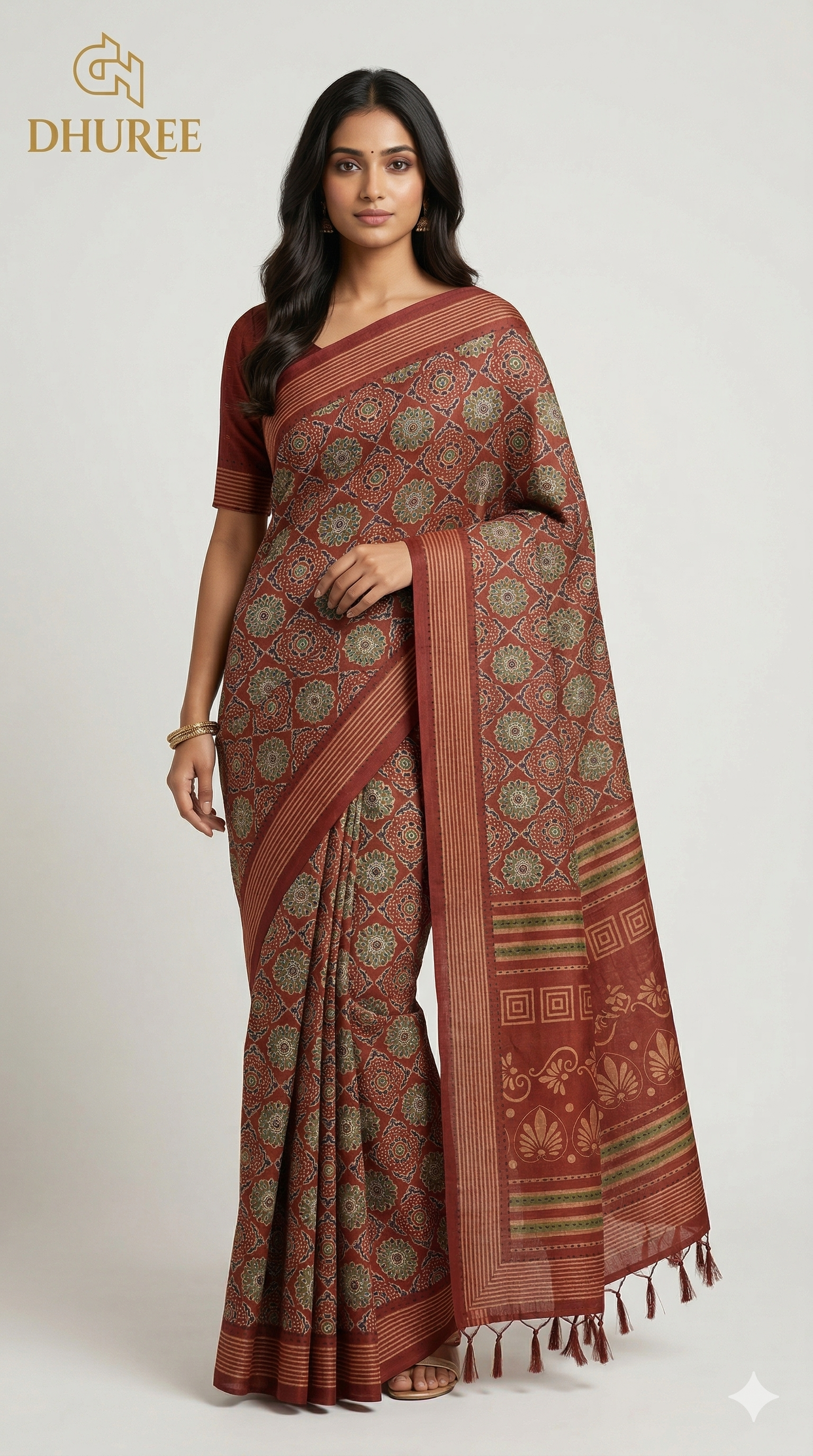 - DHUREE  COTTON SAREE.