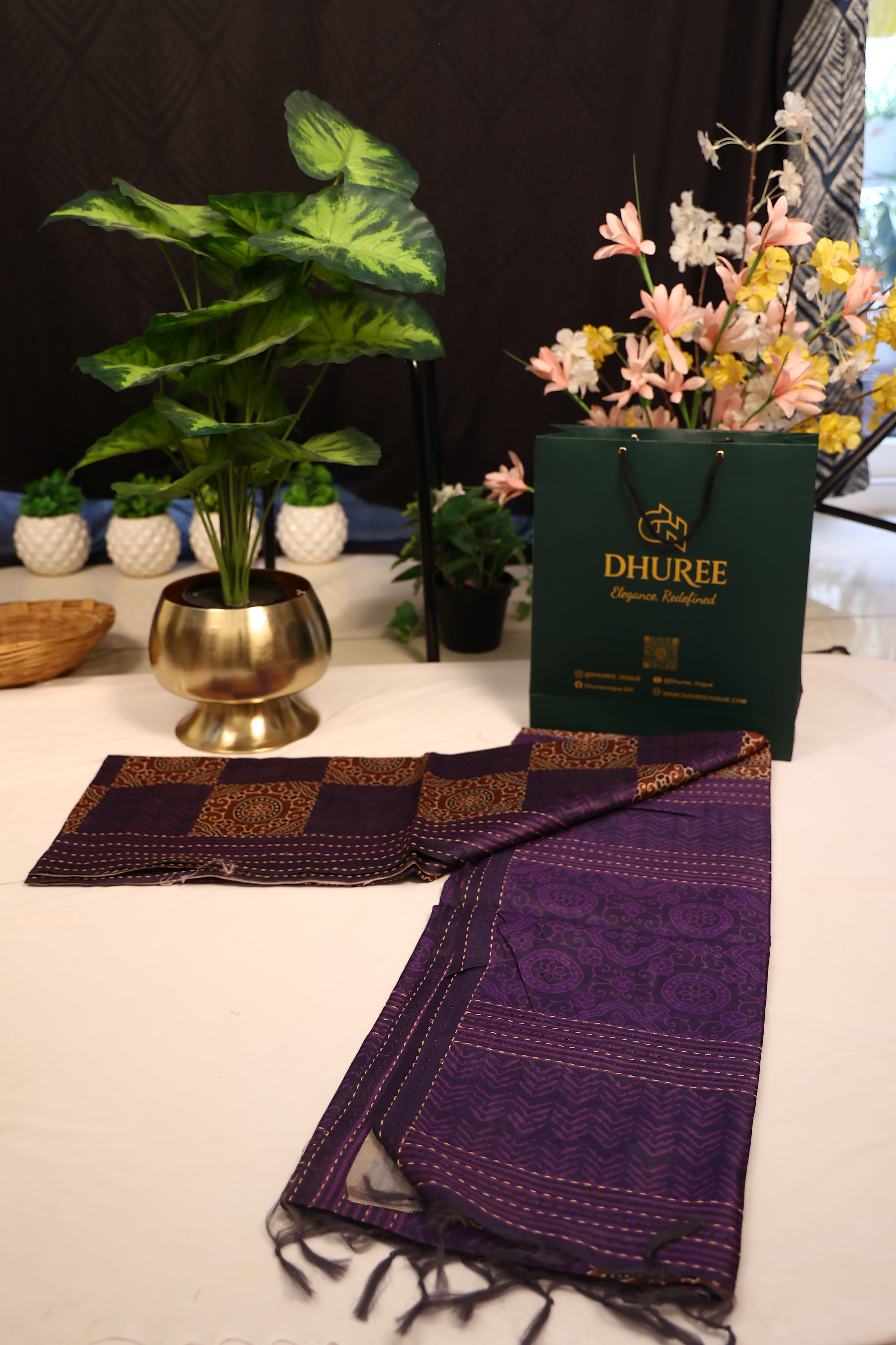 - DHUREE  COTTON SAREE.