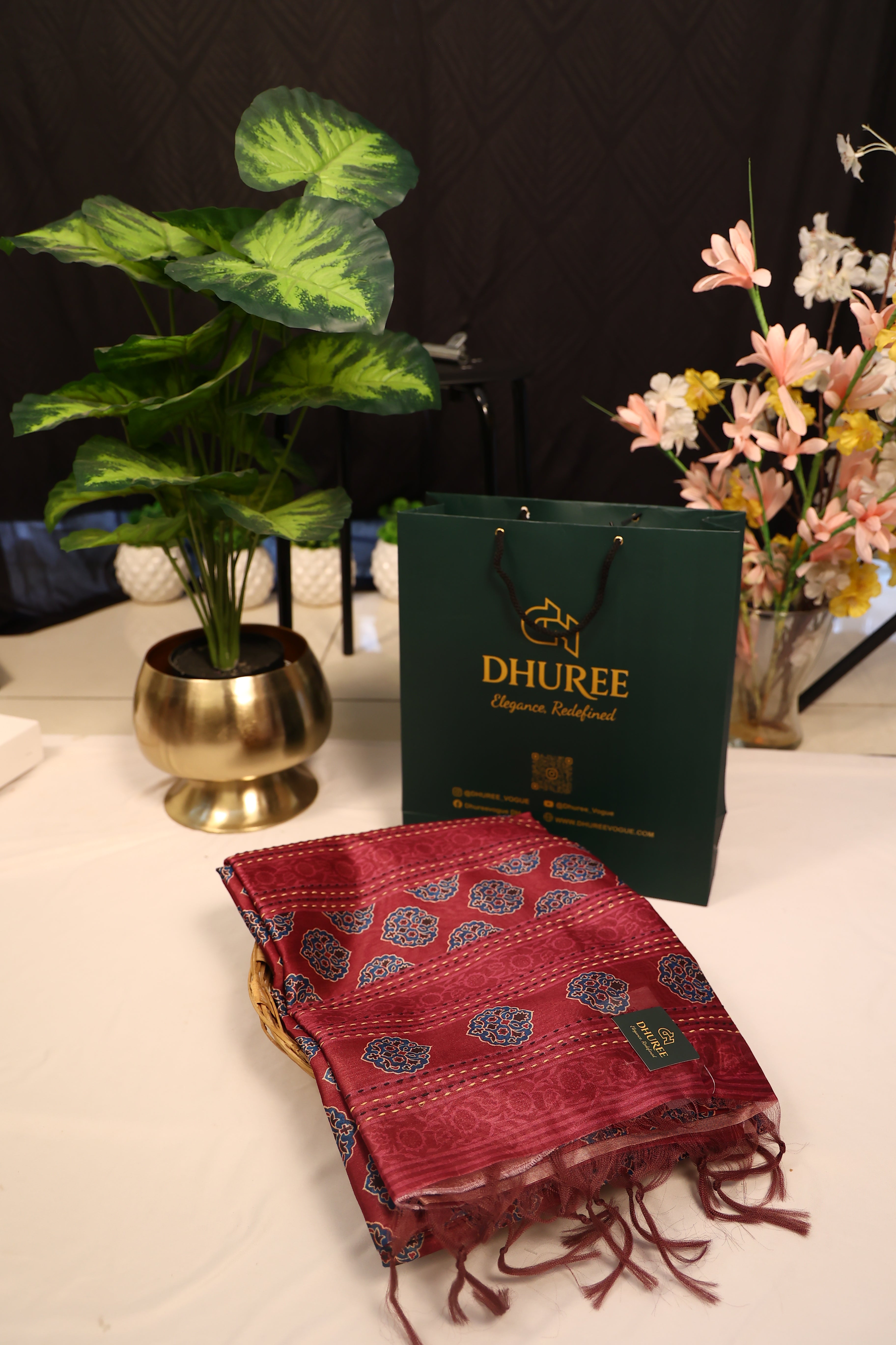 - DHUREE  COTTON SAREE.