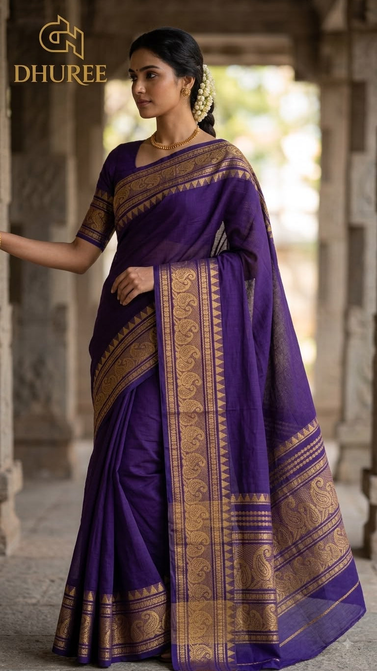 DHUREE  GRAND KANCHI COTTON  SAREES.
