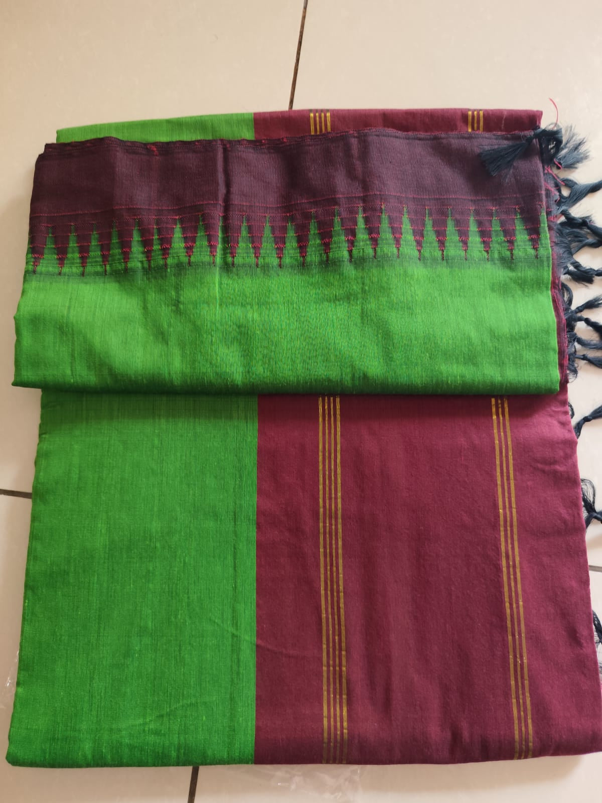 DHUREE KORVAI BORDER SILK COTTON  SAREES