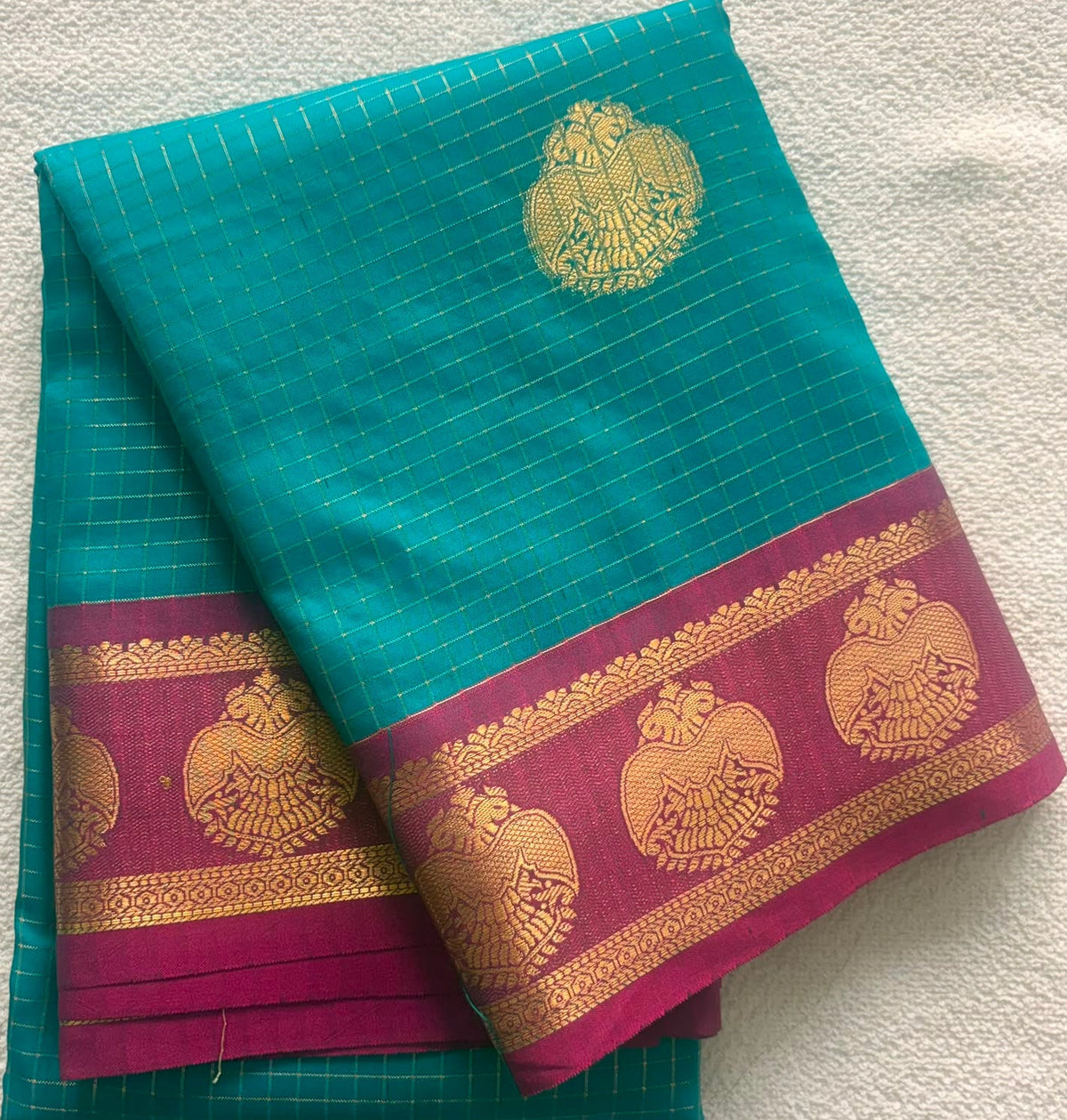 DHUREE PREMIUM QUALITY KANCHI SILK SAREES WITH BROKET BLOUSE