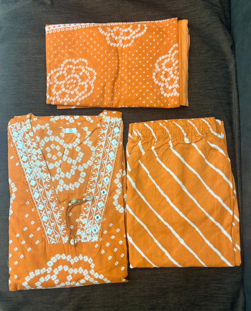 Pure Cotton Printed Straight Kurta Set