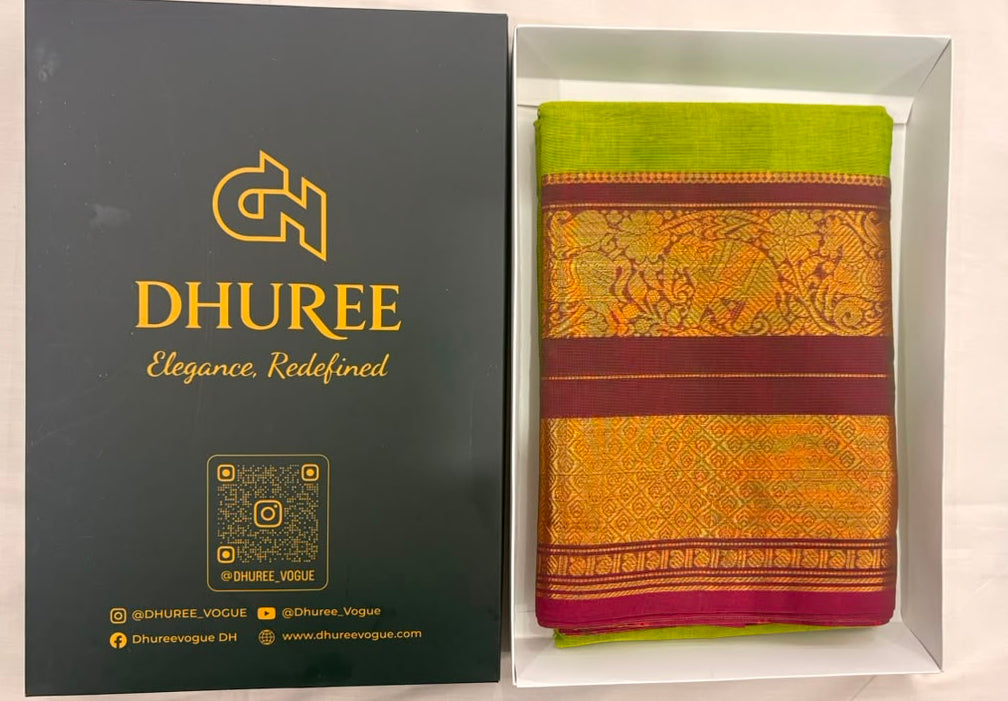DHUREE  GRAND KANCHI COTTON  SAREES.