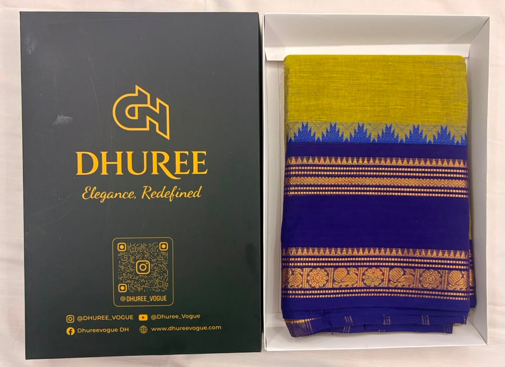 DHUREE  GRAND KANCHI COTTON  SAREES.