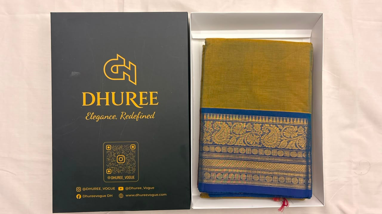 DHUREE  GRAND KANCHI COTTON  SAREES.
