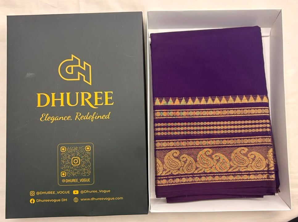 DHUREE  GRAND KANCHI COTTON  SAREES.